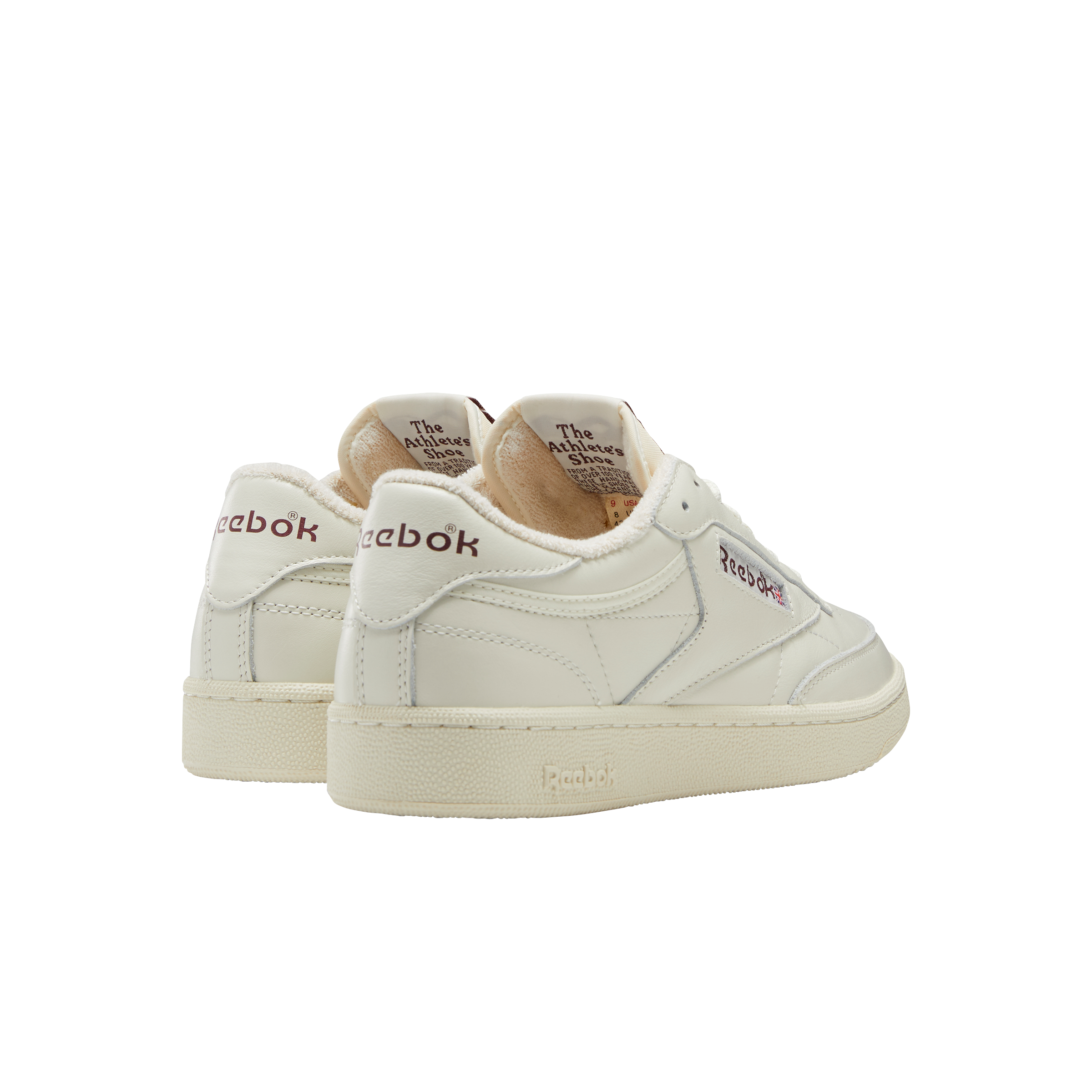 Reebok Club C 85 Vintage "Chalk/Alabaster/Maroon" Unisex Shoe - CHALK/ALABASTER/MAROON Thumbnail View 4