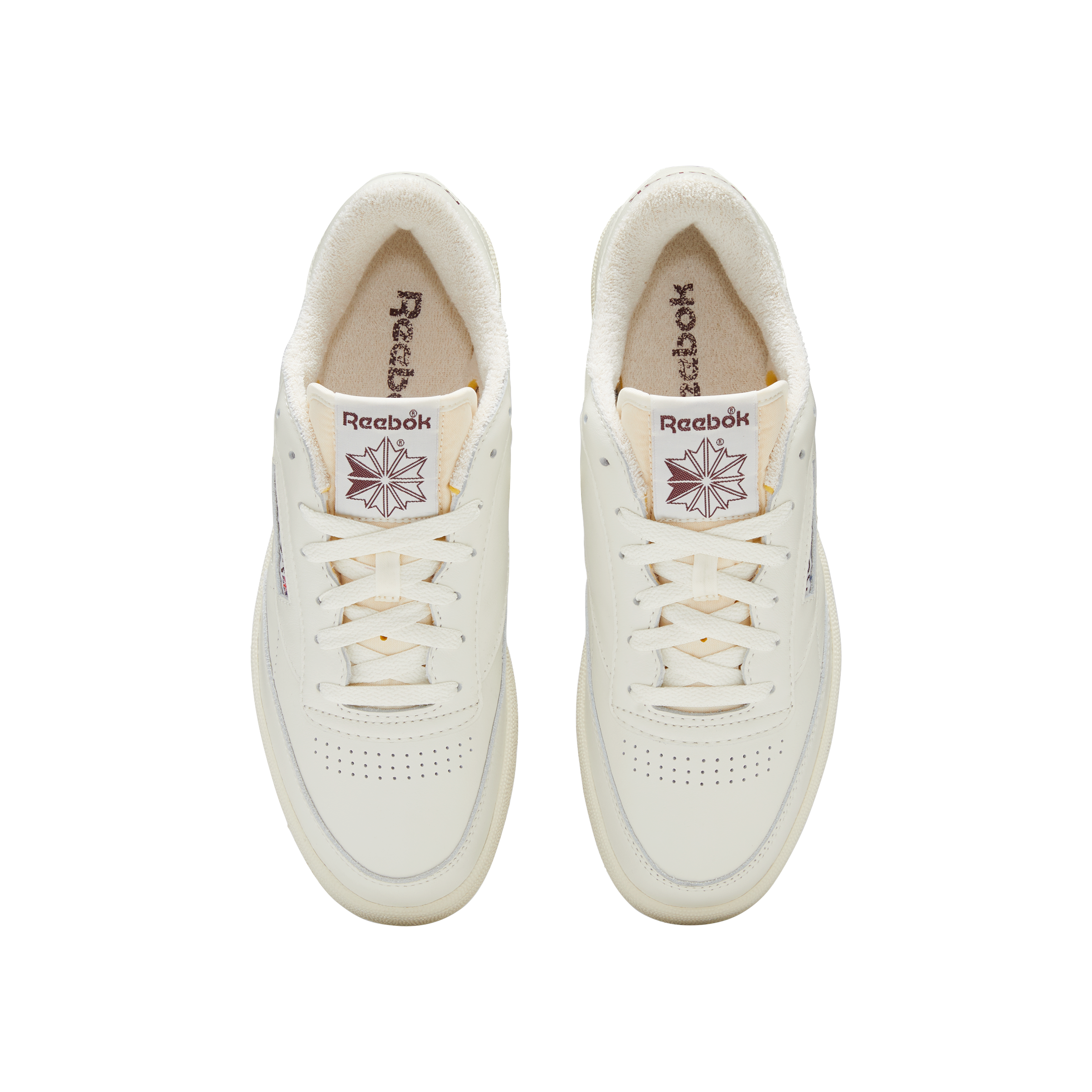 Reebok Club C 85 Vintage "Chalk/Alabaster/Maroon" Unisex Shoe - CHALK/ALABASTER/MAROON Thumbnail View 5