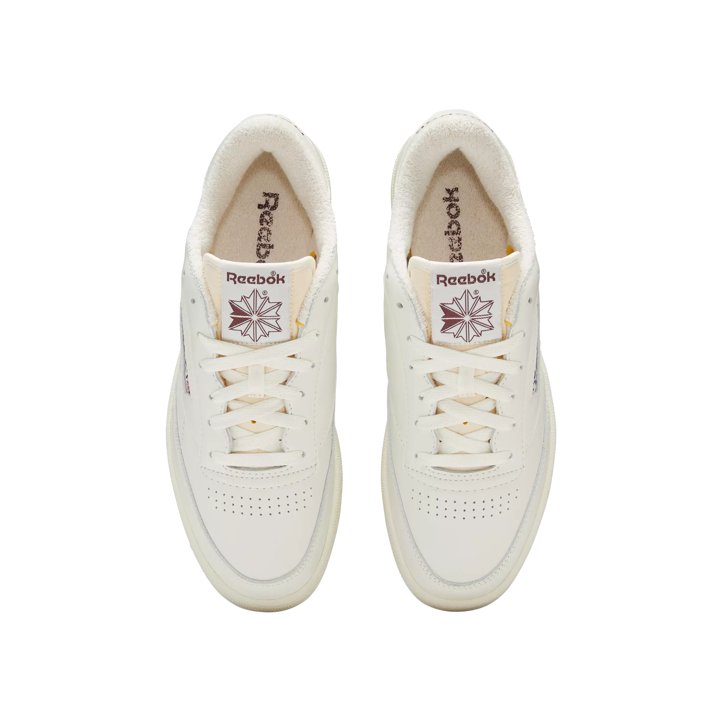 Reebok Club C 85 Vintage "Chalk/Alabaster/Maroon" Unisex Shoe - CHALK/ALABASTER/MAROON