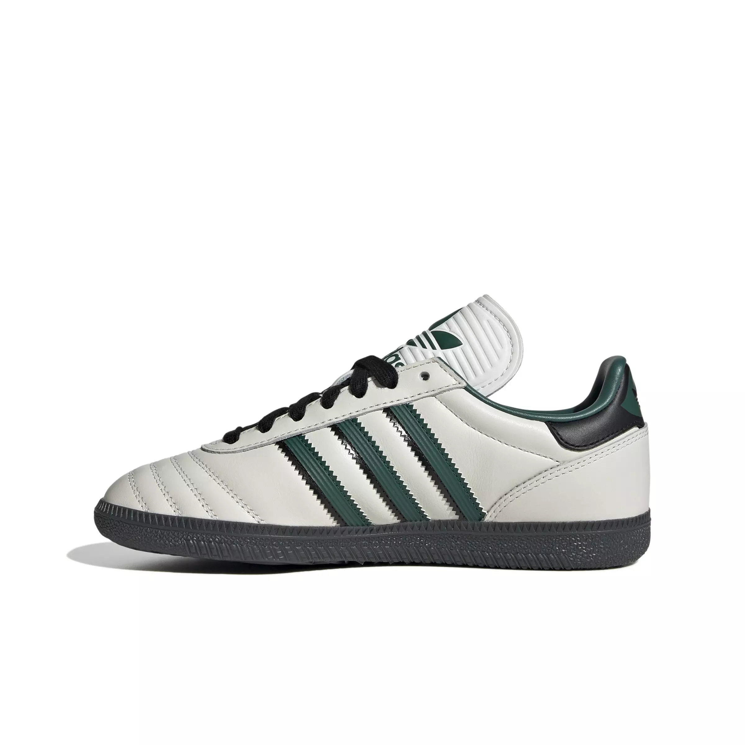 adidas Originals Samba JP "Core White/Collegiate Green/Carbon" Grade School Boys' Shoe - WHITE/GREEN/CARBON
