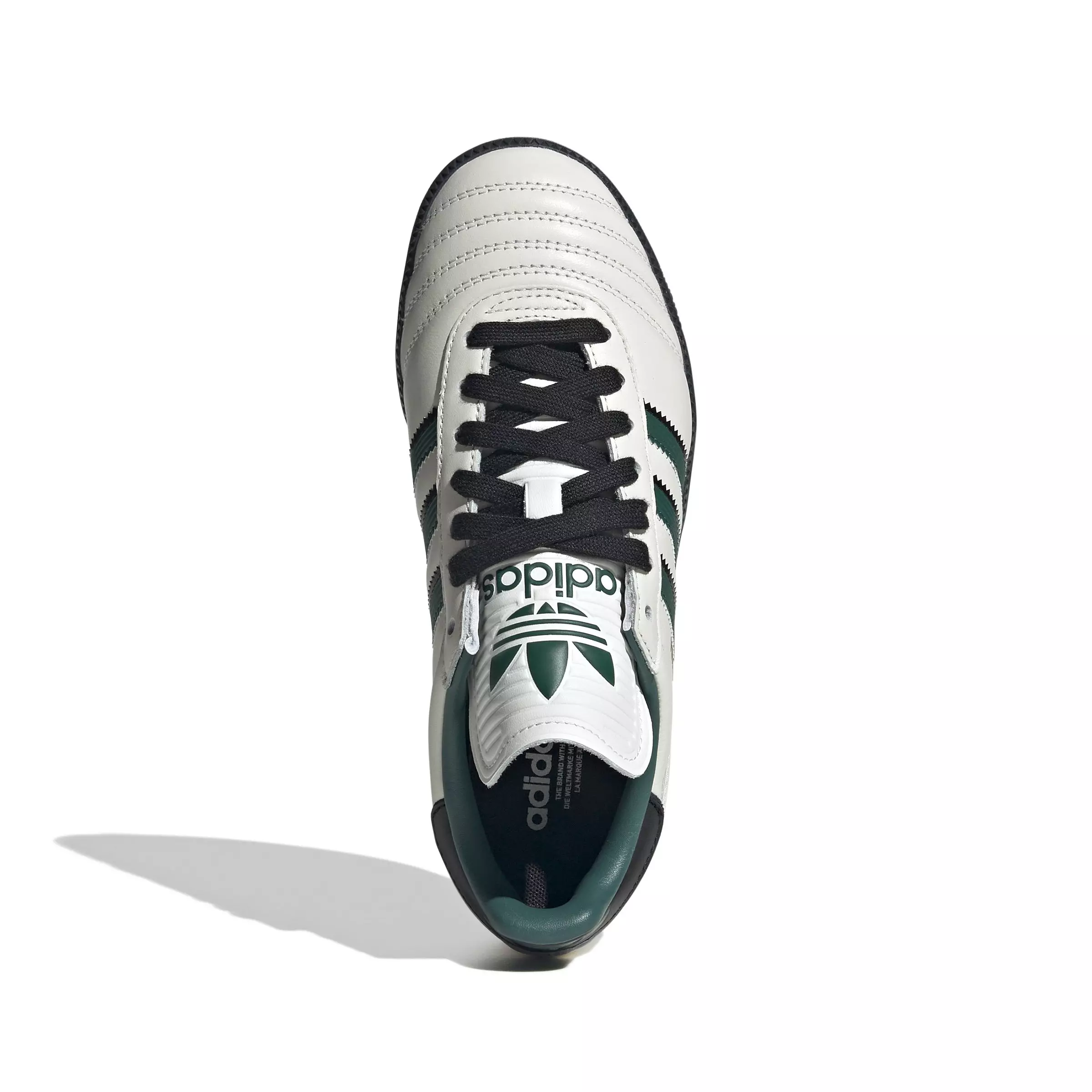adidas Originals Samba JP "Core White/Collegiate Green/Carbon" Grade School Boys' Shoe - WHITE/GREEN/CARBON