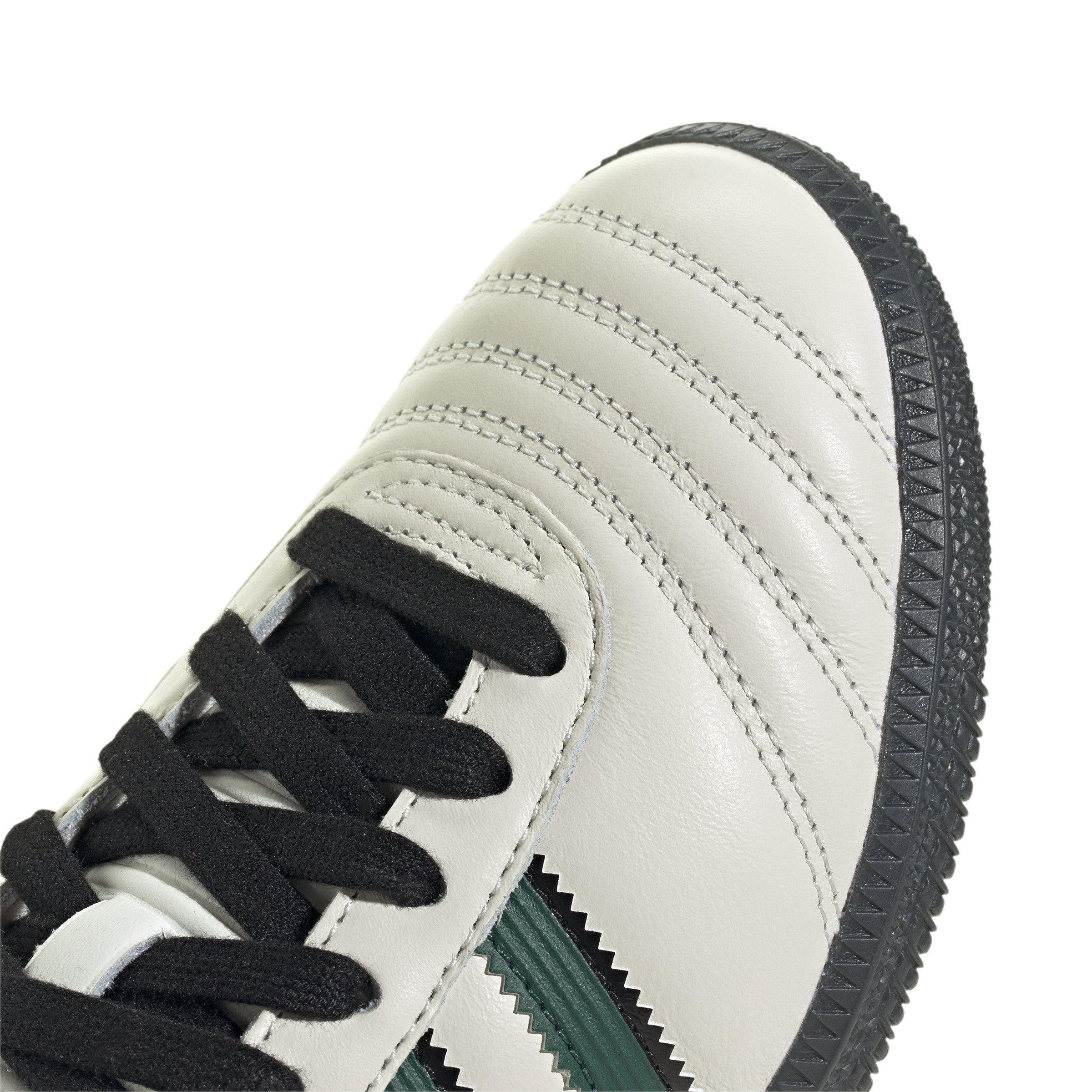 adidas Originals Samba JP Grade School Boys' "Core White/Collegiate Green/Carbon" Shoe