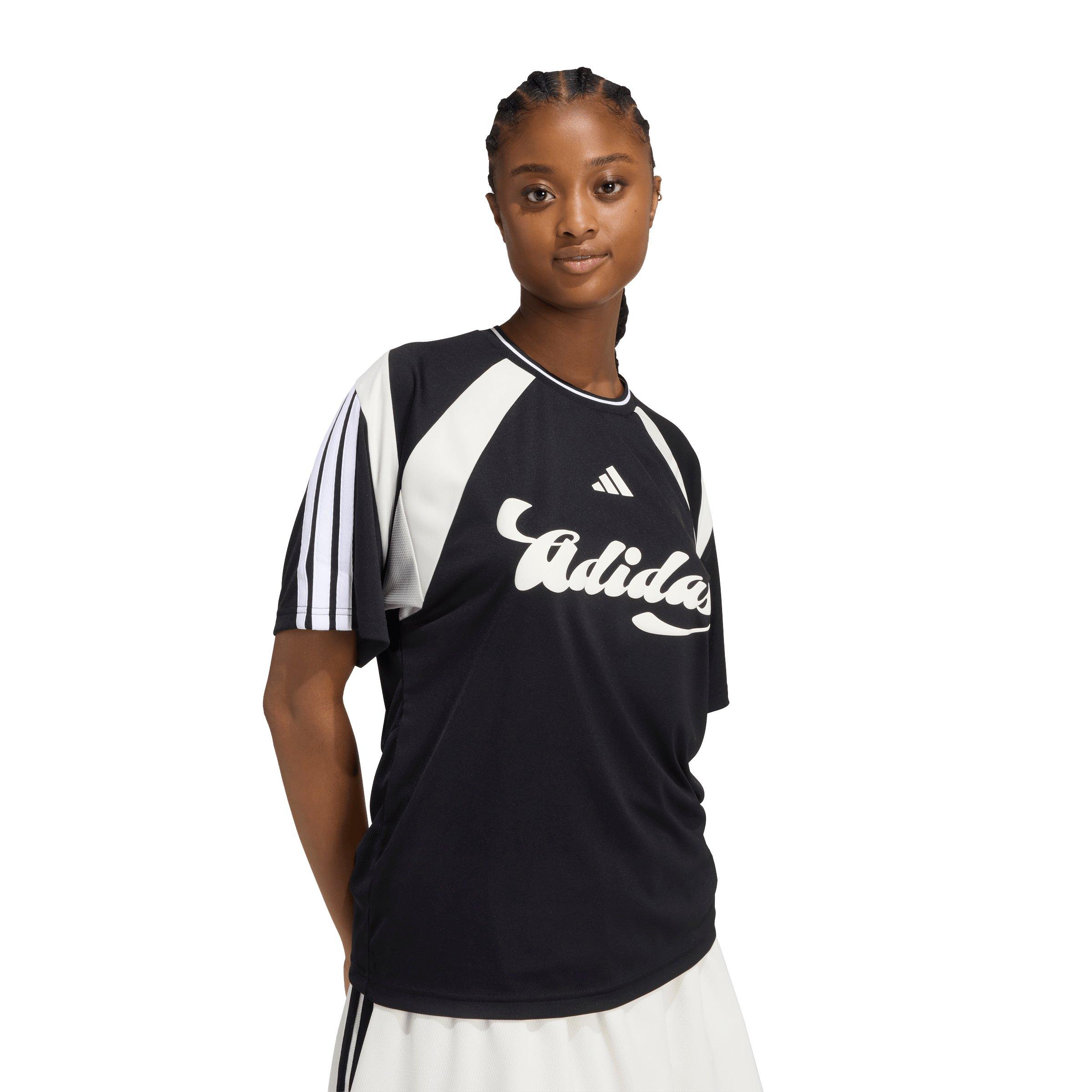 adidas Women's house of Tiro Jersey - Black/White - BLACK/WHITE Thumbnail View 3