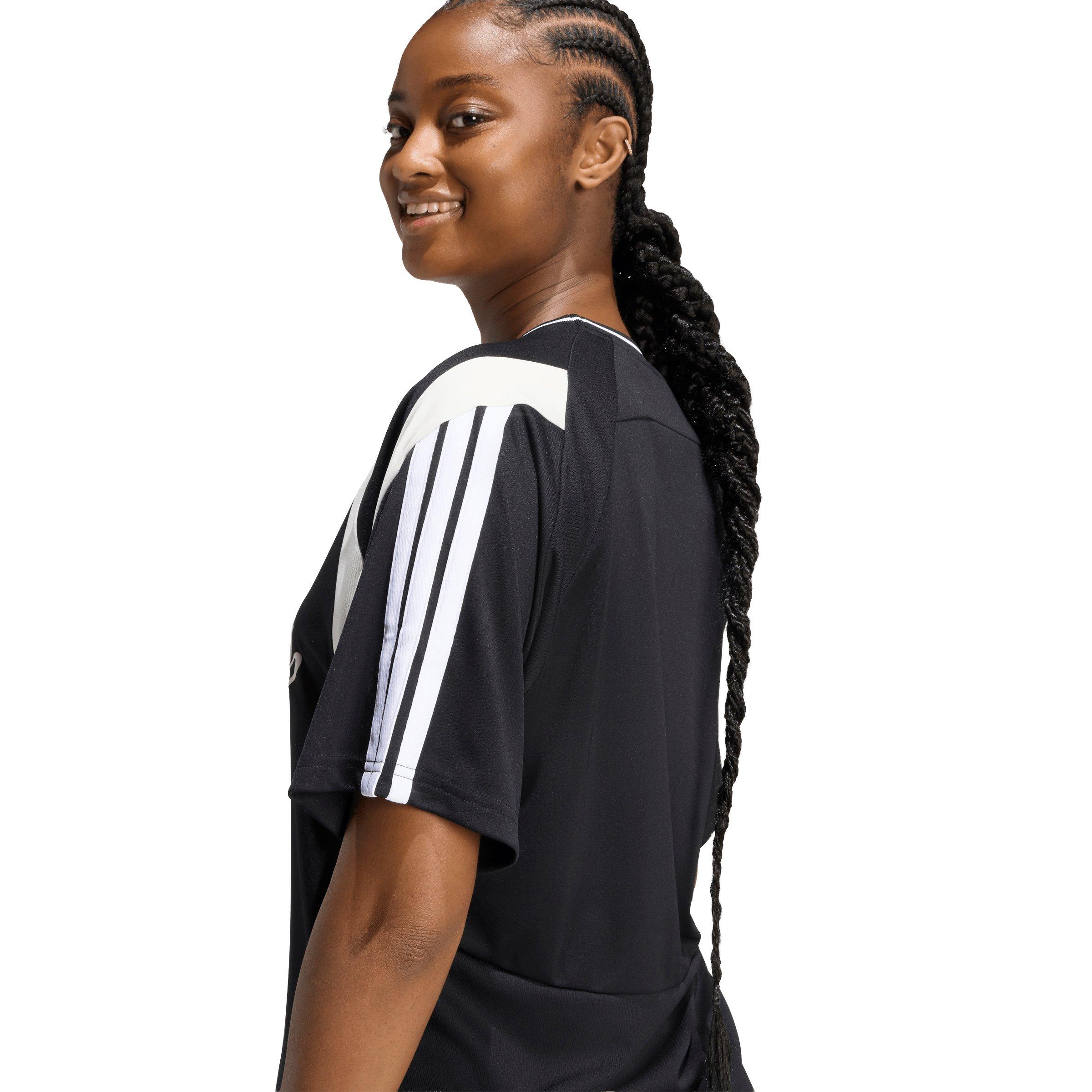 adidas Women's house of Tiro Jersey - Black/White - BLACK/WHITE Thumbnail View 4
