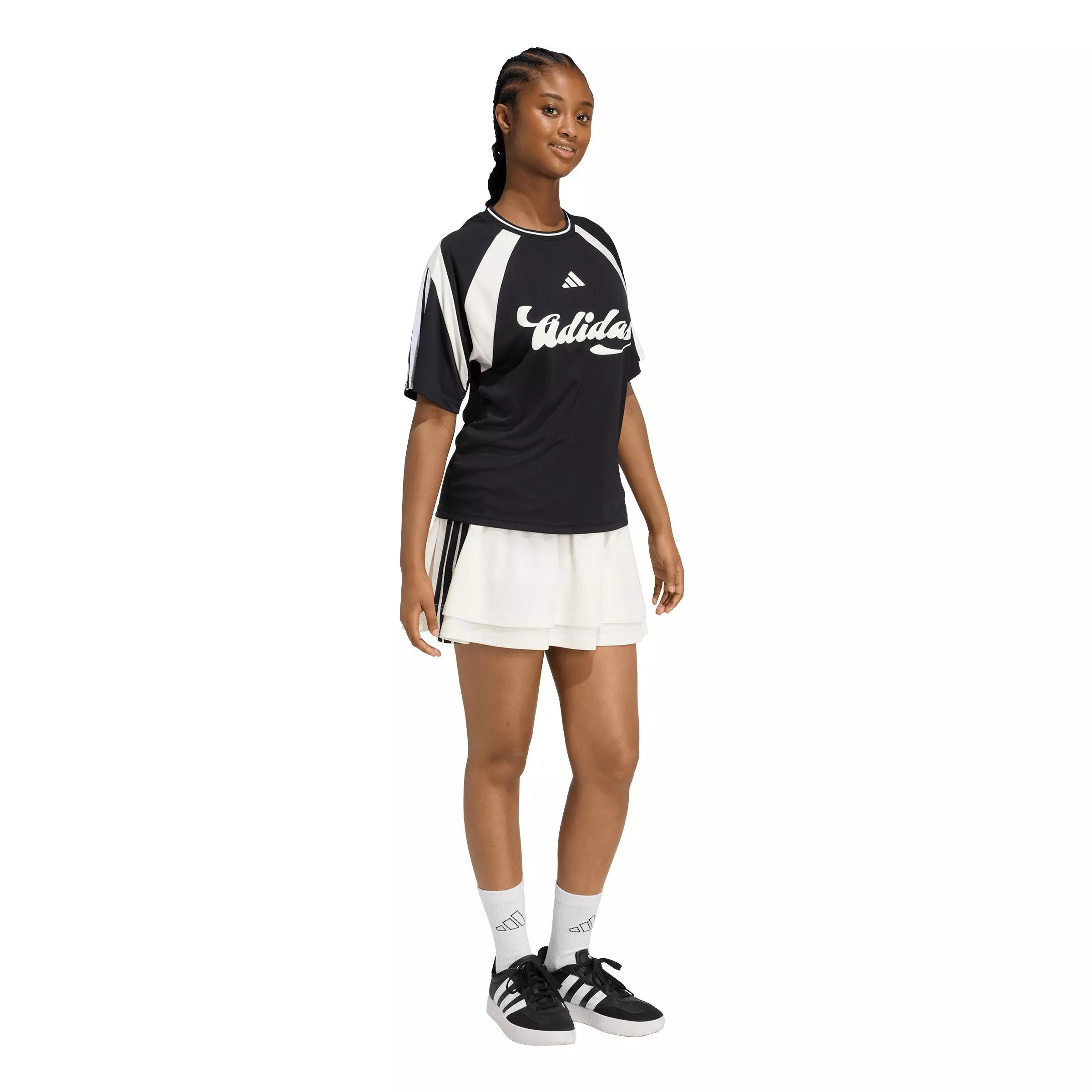 adidas Women's House of Tiro Jersey - Black/White - BLACK/WHITE