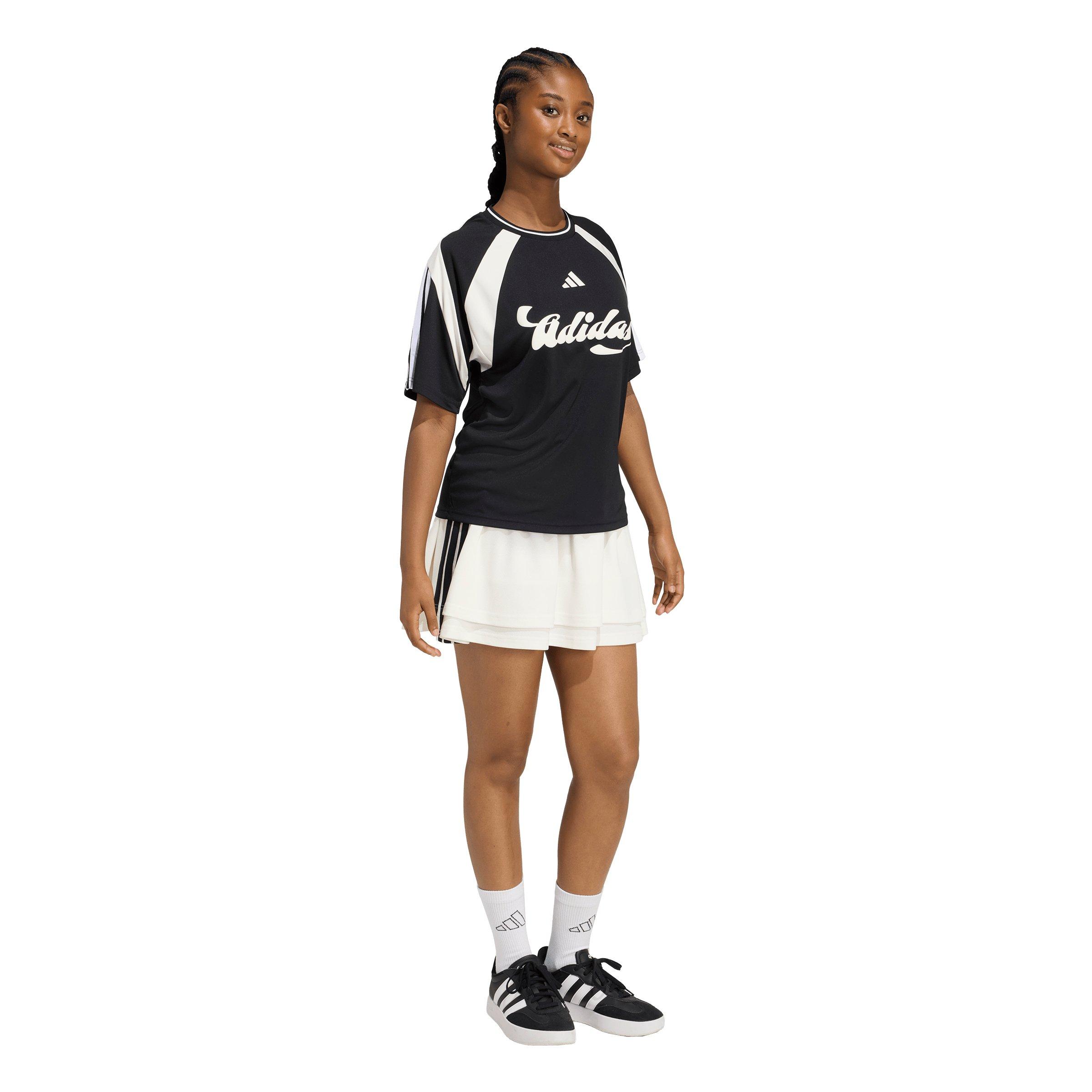 adidas Women's house of Tiro Jersey - Black/White - BLACK/WHITE Thumbnail View 5