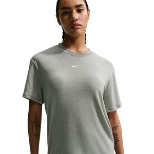 Nike Women's One Relaxed Dri-FIT Short-Sleeve Top - Grey/White - GREY/WHITE