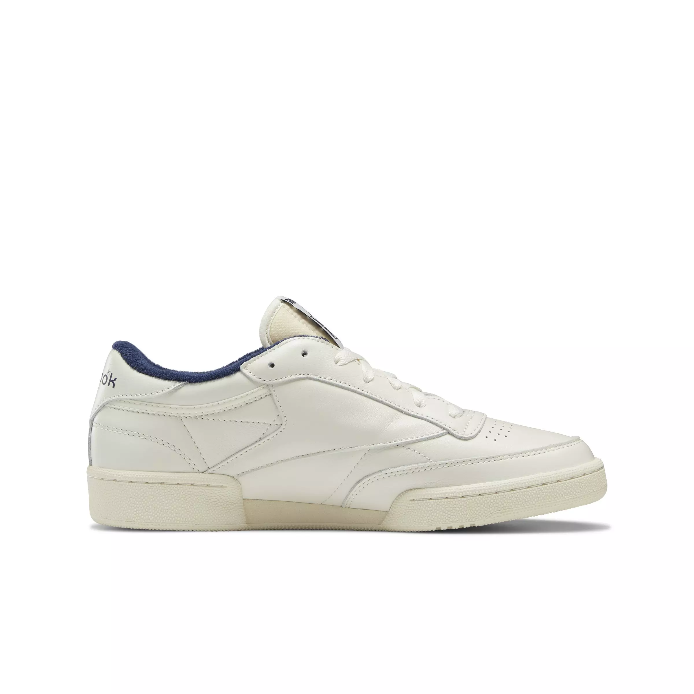 Reebok Club C 85 Vintage "Chalk/Alabaster/Vector Navy" Unisex Shoe - CHALK/ALABASTER/NAVY
