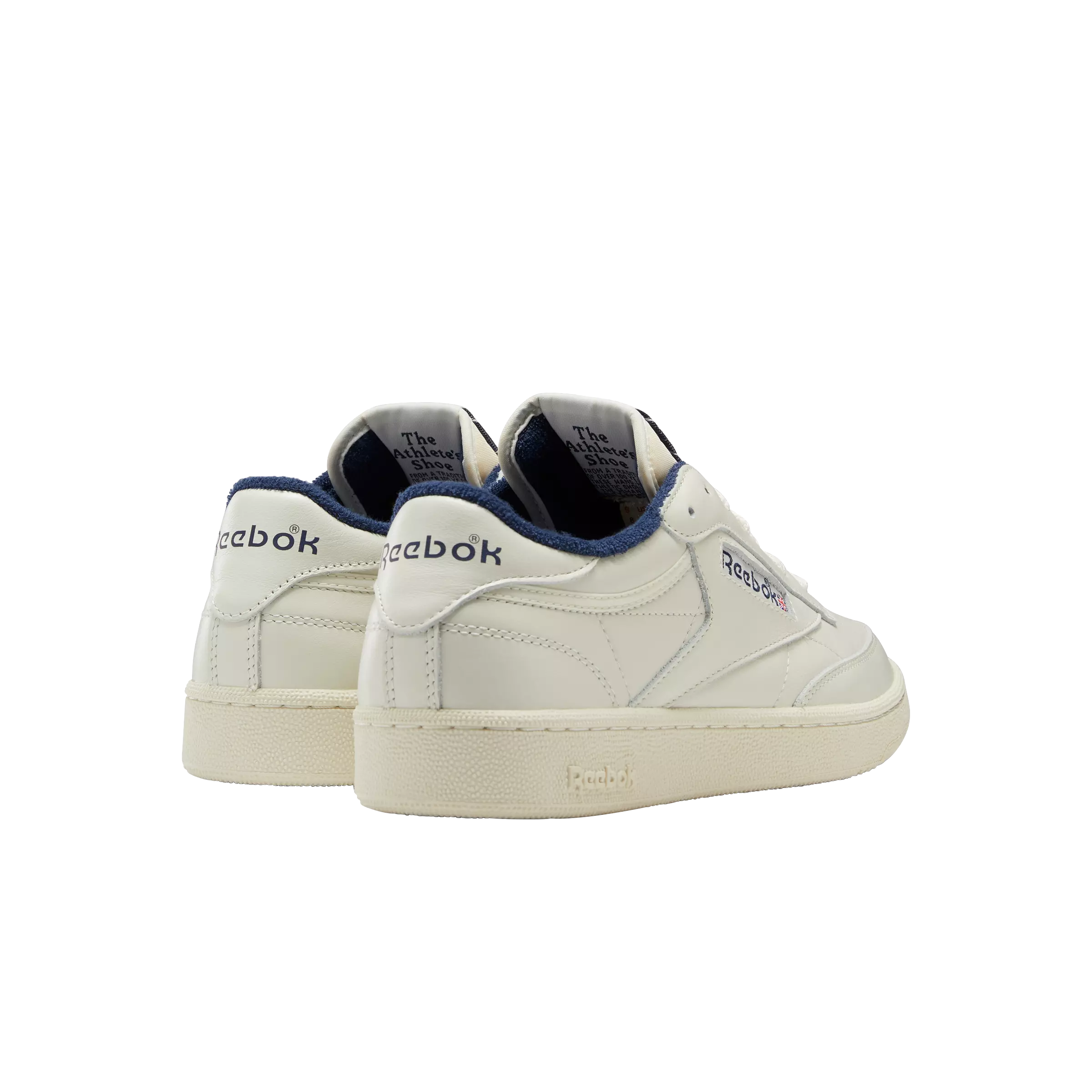 Reebok Club C 85 Vintage "Chalk/Alabaster/Vector Navy" Unisex Shoe - CHALK/ALABASTER/NAVY