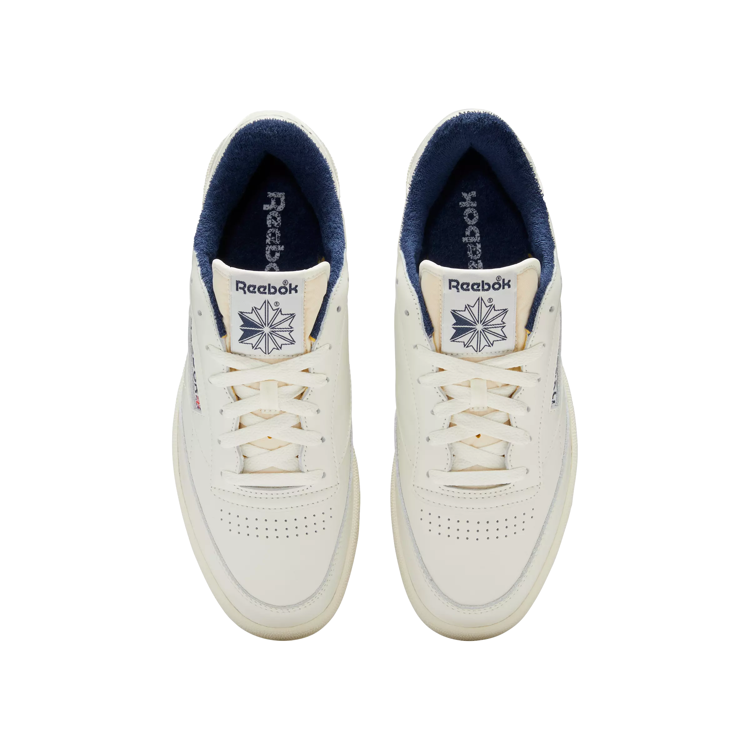 Reebok Club C 85 Vintage "Chalk/Alabaster/Vector Navy" Unisex Shoe - CHALK/ALABASTER/NAVY