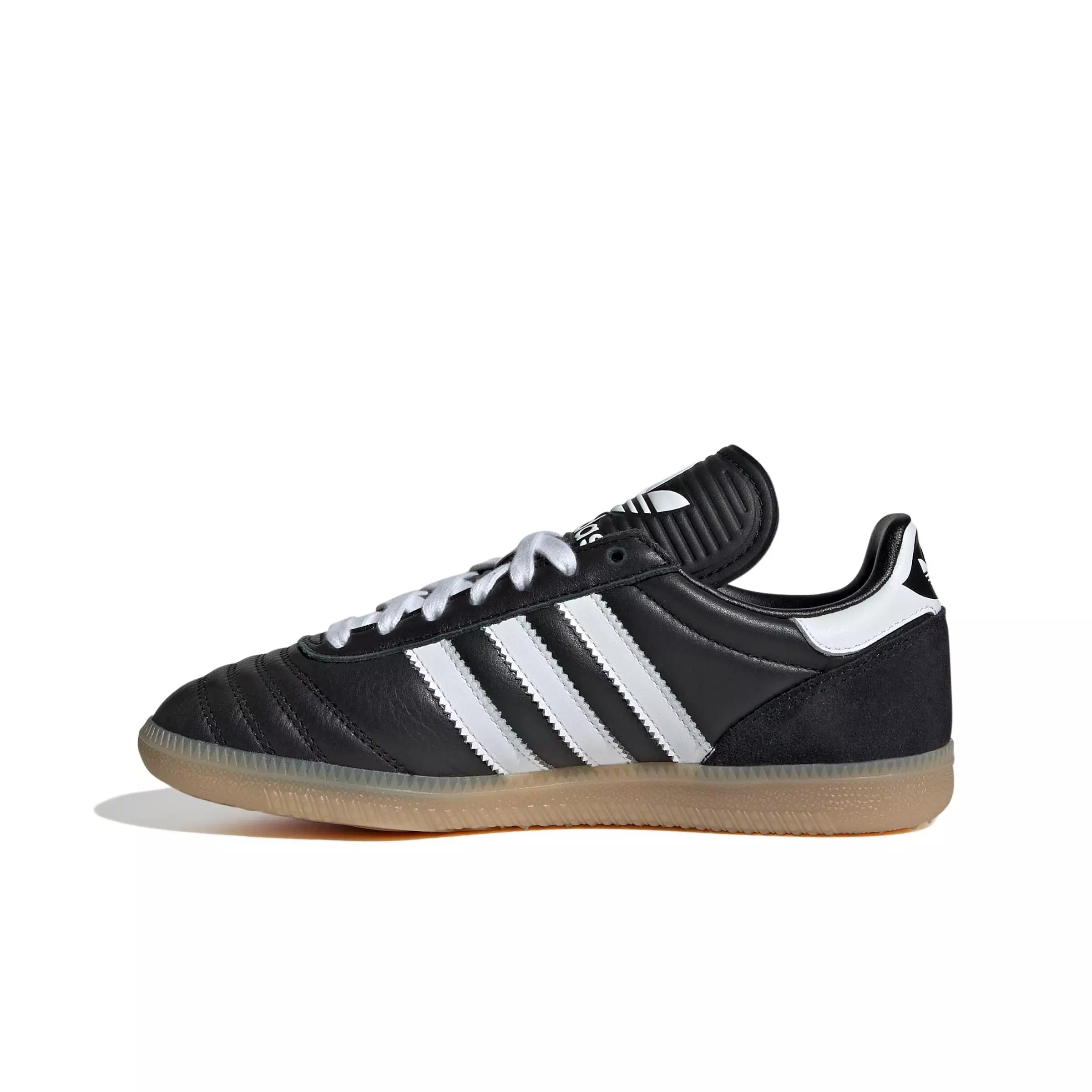 adidas Originals Samba JP "Core Black/Ftwr White/Gum 4" Grade School Boys' Shoe - BLACK/WHITE/GUM