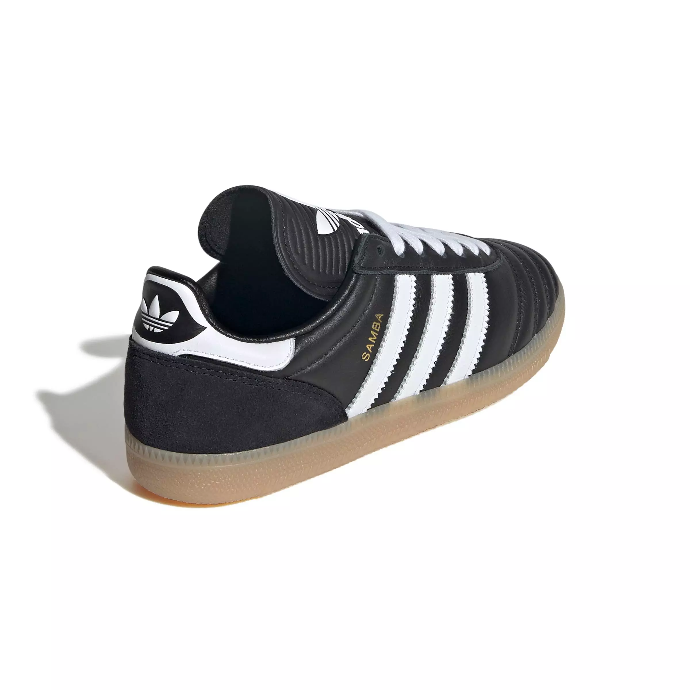 adidas Originals Samba JP "Core Black/Ftwr White/Gum 4" Grade School Boys' Shoe - BLACK/WHITE/GUM