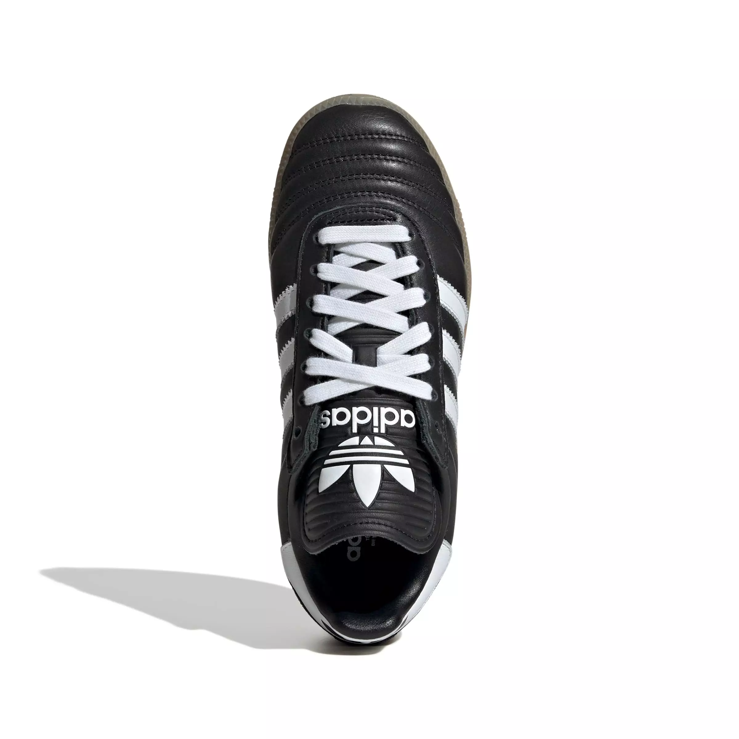 adidas Originals Samba JP "Core Black/Ftwr White/Gum 4" Grade School Boys' Shoe - BLACK/WHITE/GUM