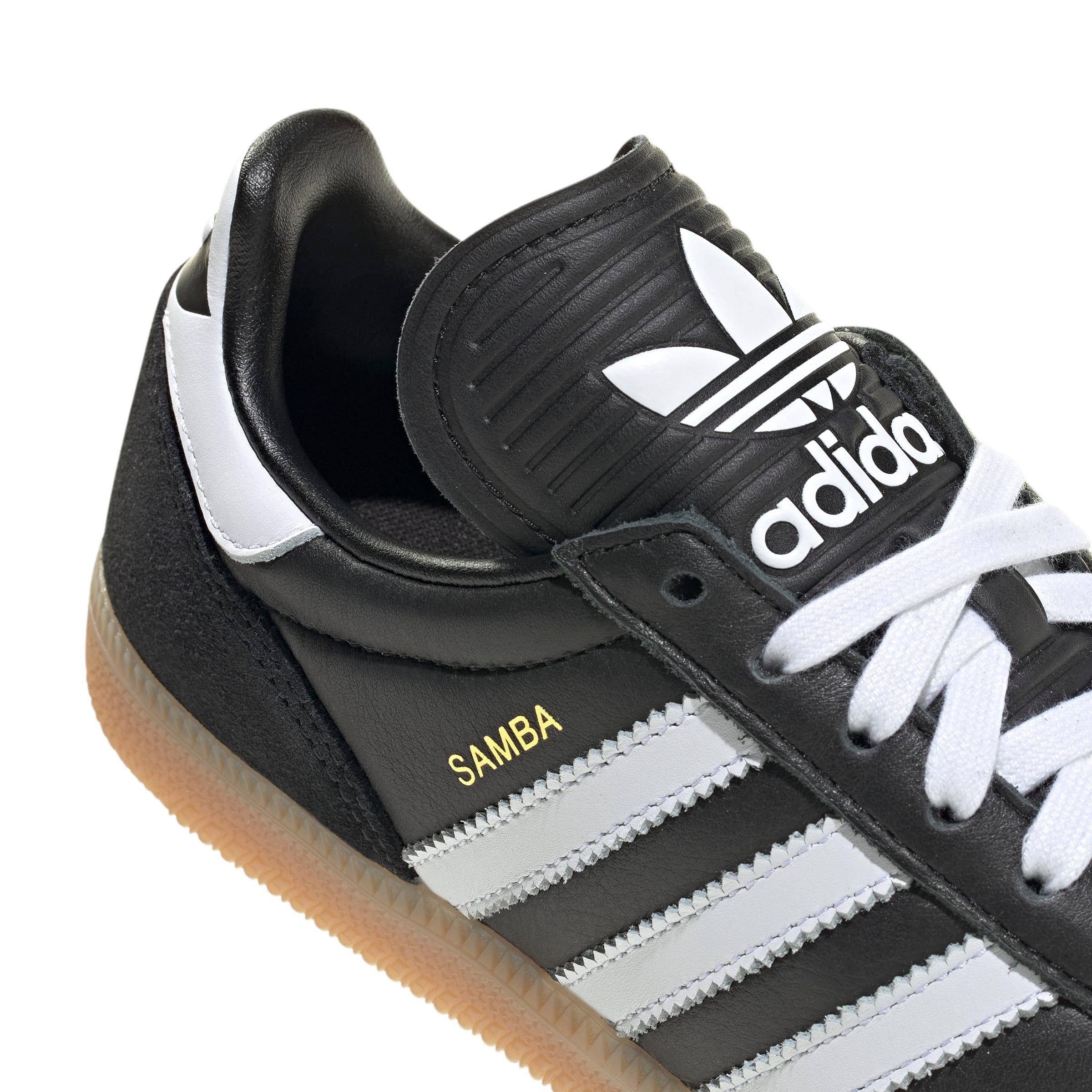 adidas Originals Samba JP Grade School Boys' "Core Black/Ftwr White/Gum 4" Shoe
