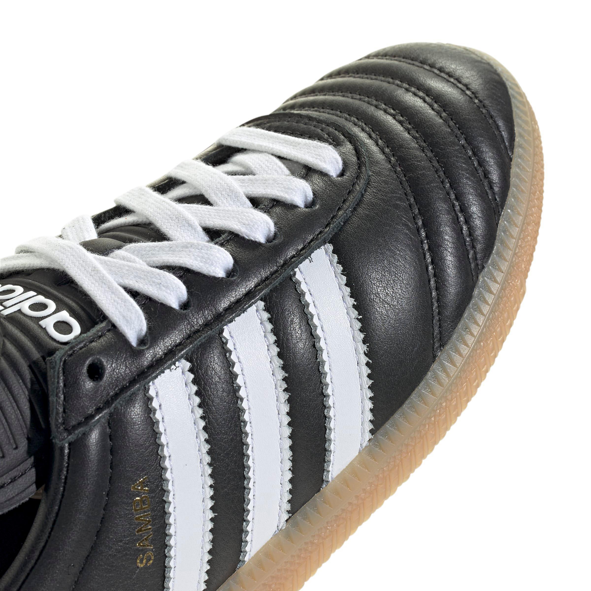 adidas Originals Samba JP Grade School Boys' "Core Black/Ftwr White/Gum 4" Shoe