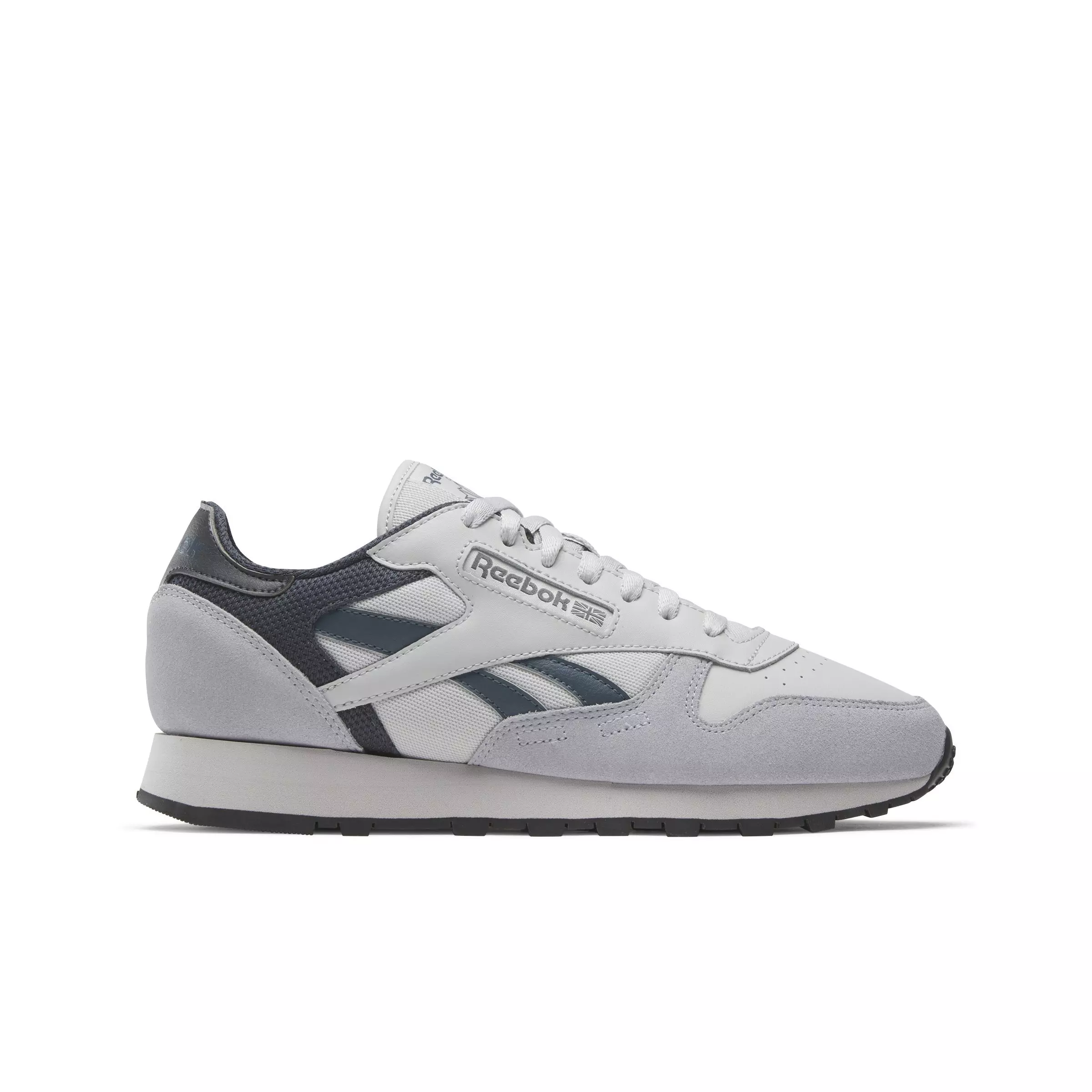 Reebok Classic Leather "Steely Fog/Hoops Blue/Cold Grey 6" Unisex Shoe - FOG/BLUE/GREY