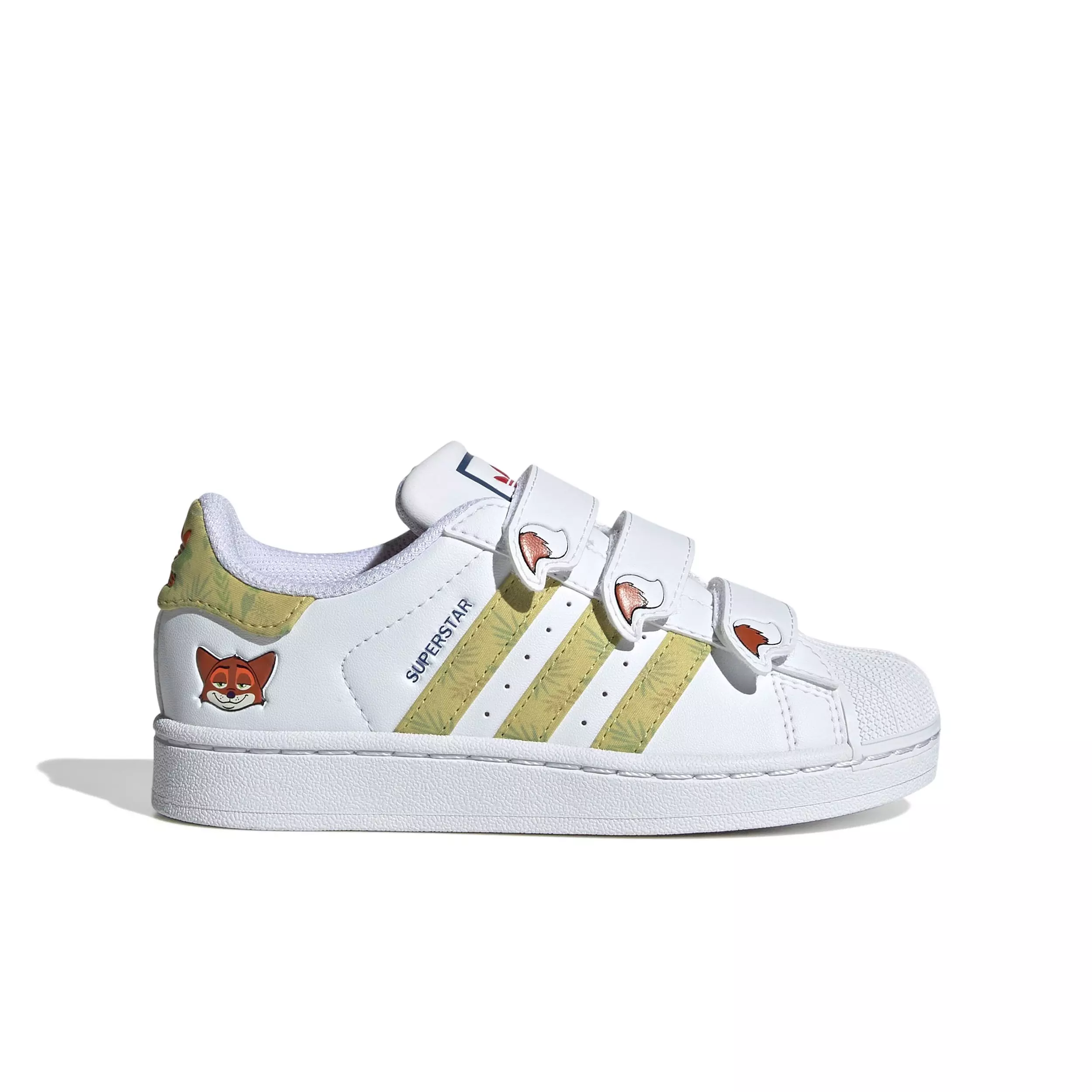 adidas Originals Disney Zootopia Superstar II "Ftwr White/Linen Green" Preschool Boys' Shoe - WHITE/GREEN