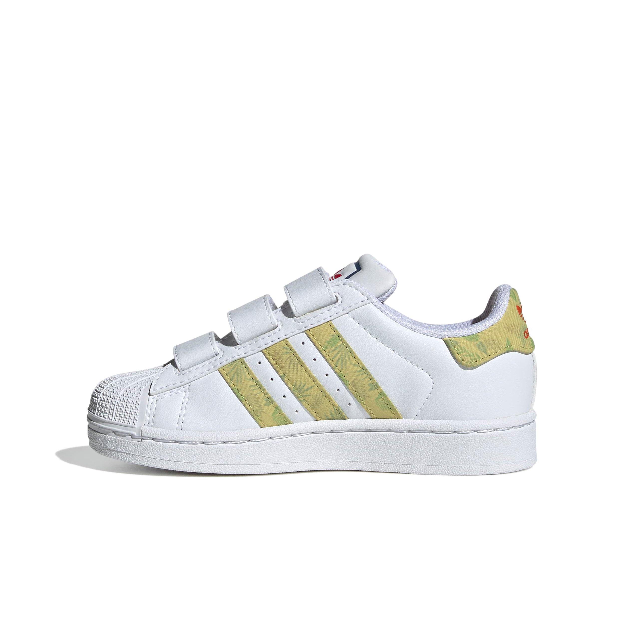 adidas Originals Disney Zootopia Superstar II Preschool Boys' "Ftwr White/Linen Green" Shoe