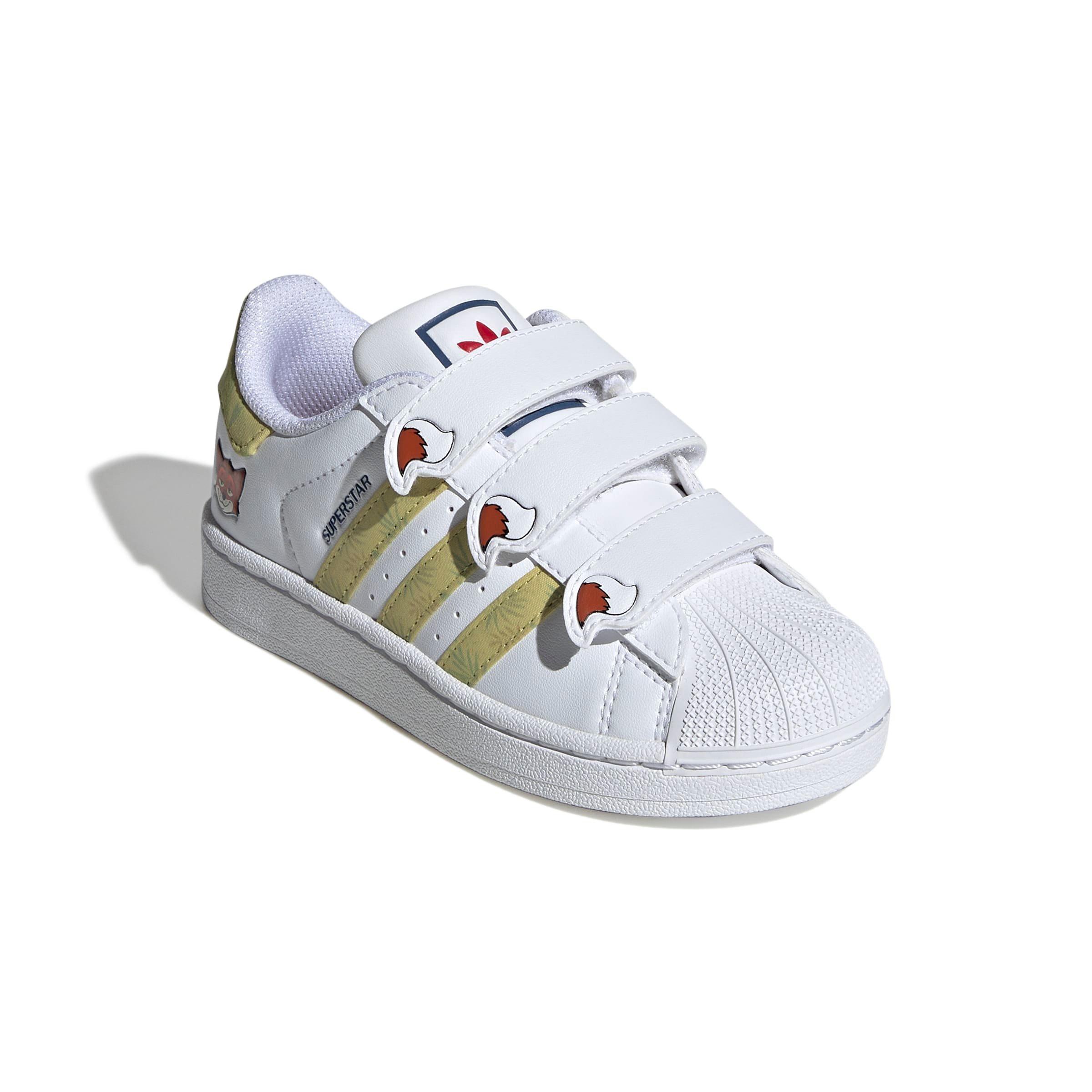 adidas Originals Disney Zootopia Superstar II Preschool Boys' "Ftwr White/Linen Green" Shoe