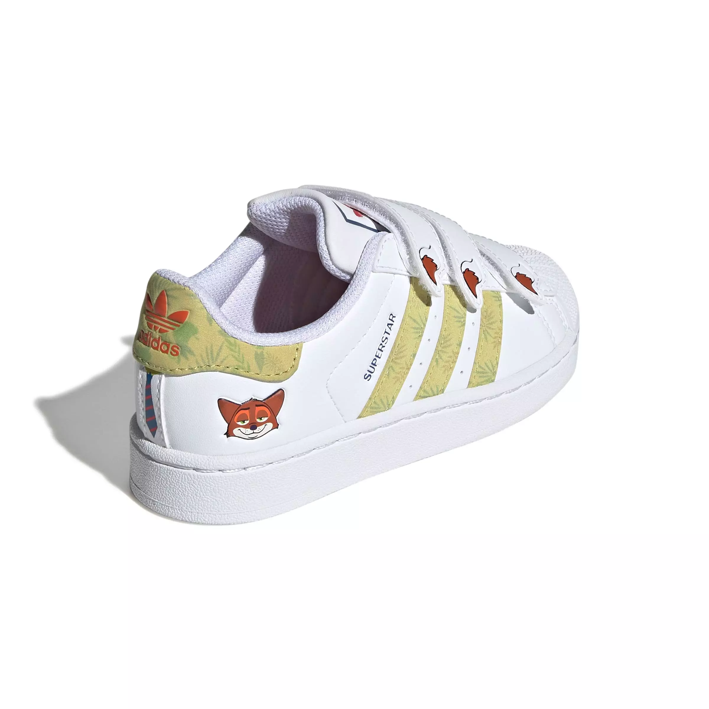 adidas Originals Disney Zootopia Superstar II "Ftwr White/Linen Green" Preschool Boys' Shoe - WHITE/GREEN