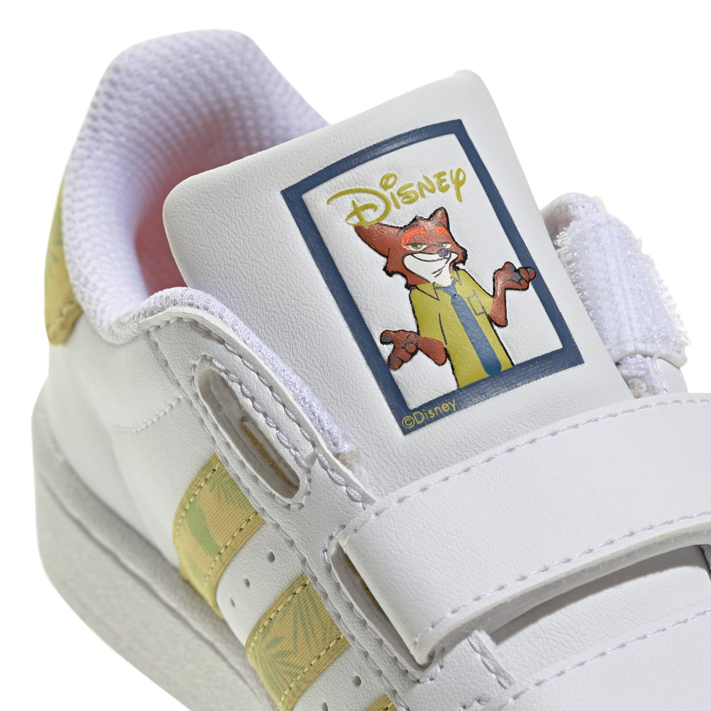 adidas Originals Disney Zootopia Superstar II Preschool Boys' "Ftwr White/Linen Green" Shoe