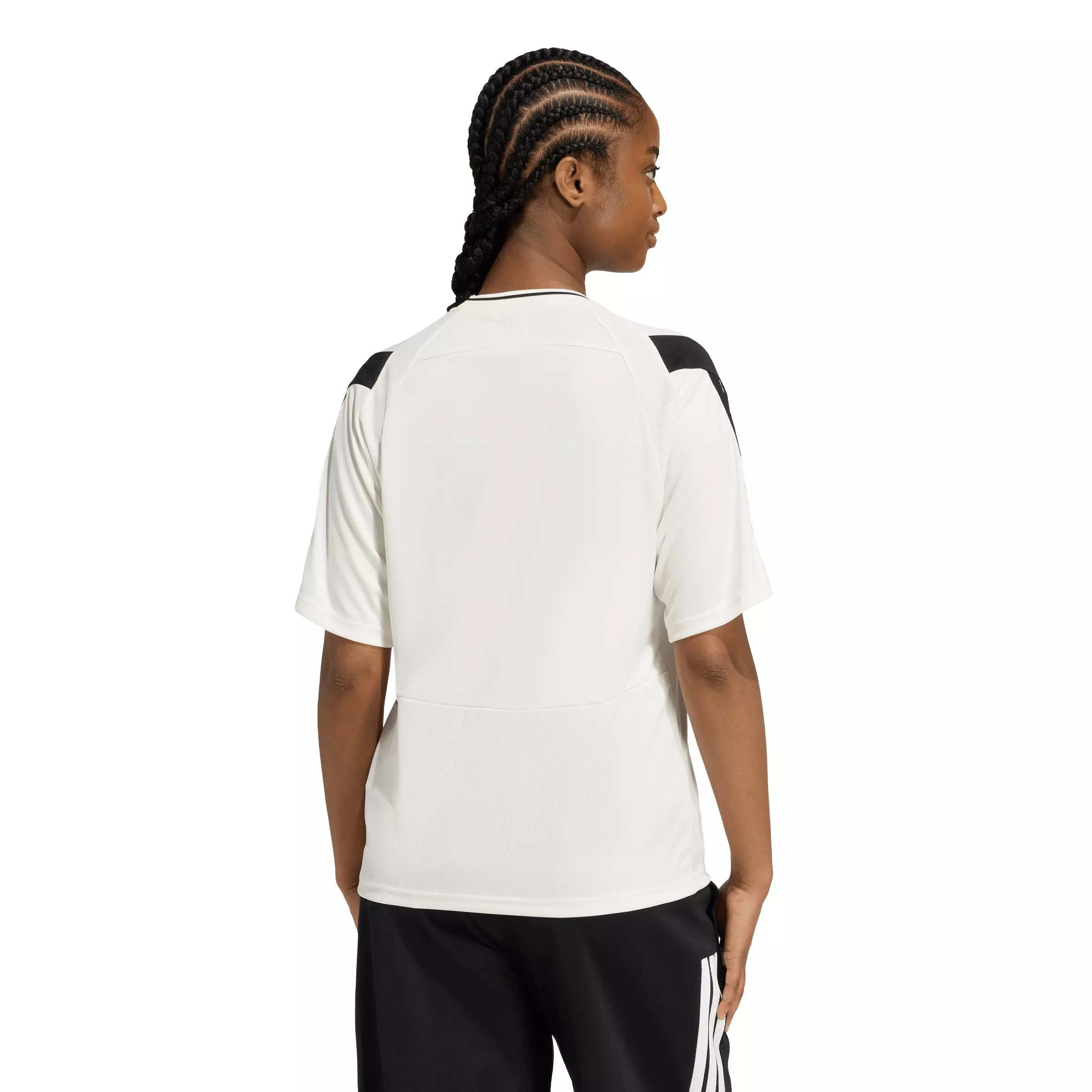 adidas Women's house of Tiro Jersey - Off-White/Black - OFF-WHITE/BLACK