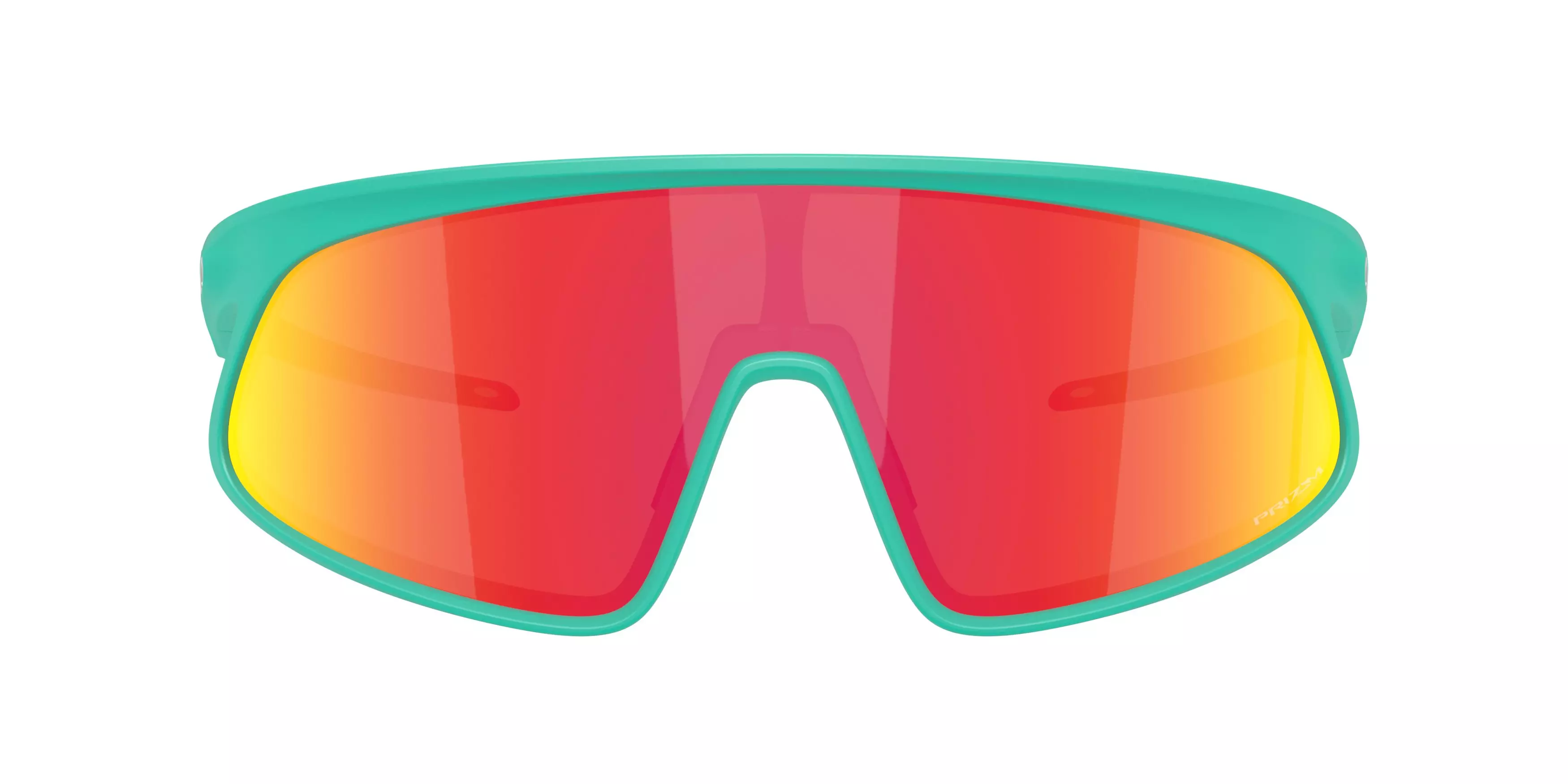 Oakley RSLV Prizm Ruby Sunglasses - Matte Celeste - GREEN/RED