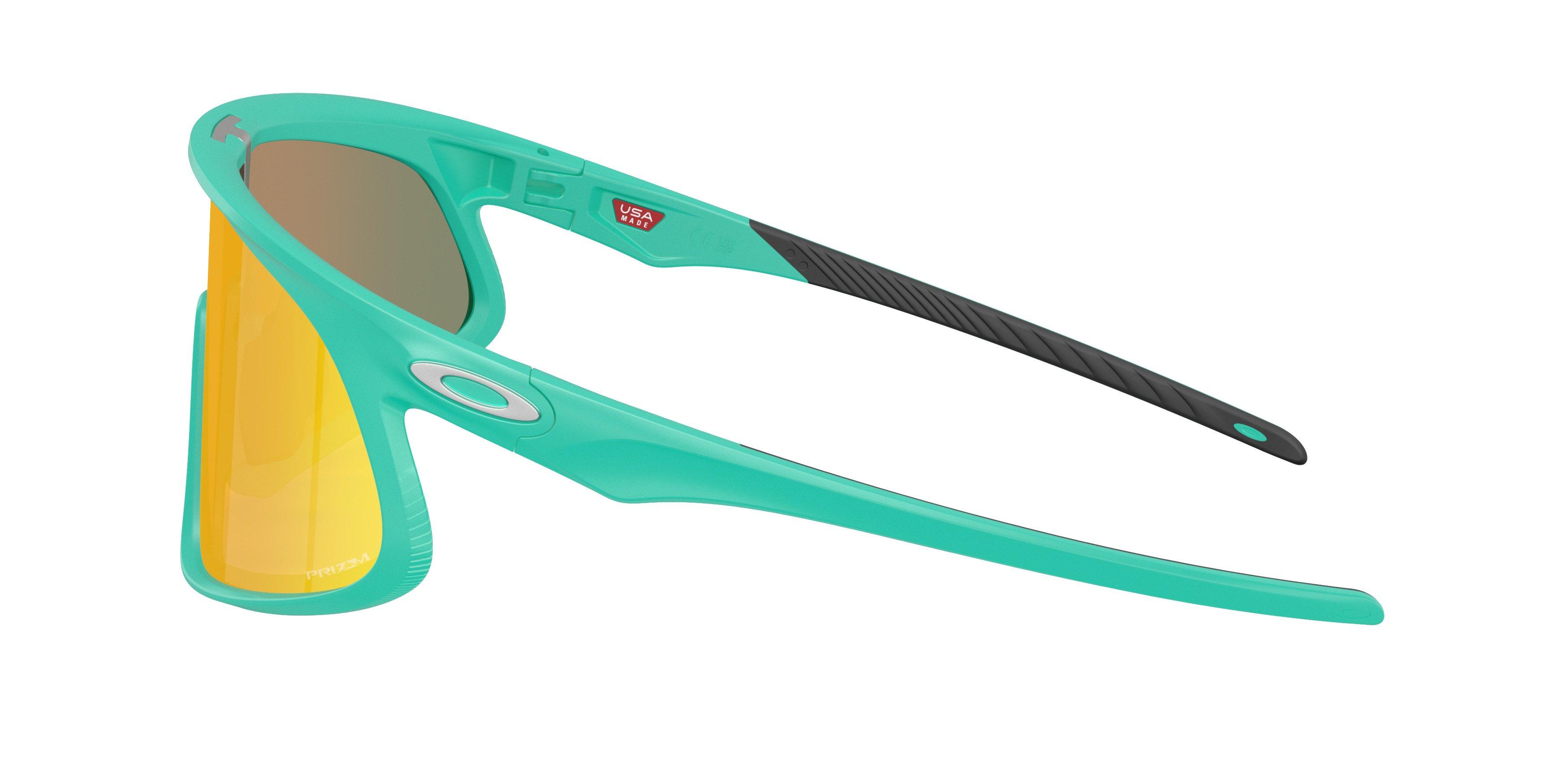 Oakley RSLV Prizm Ruby Sunglasses - Matte Celeste - GREEN/RED Thumbnail View 4