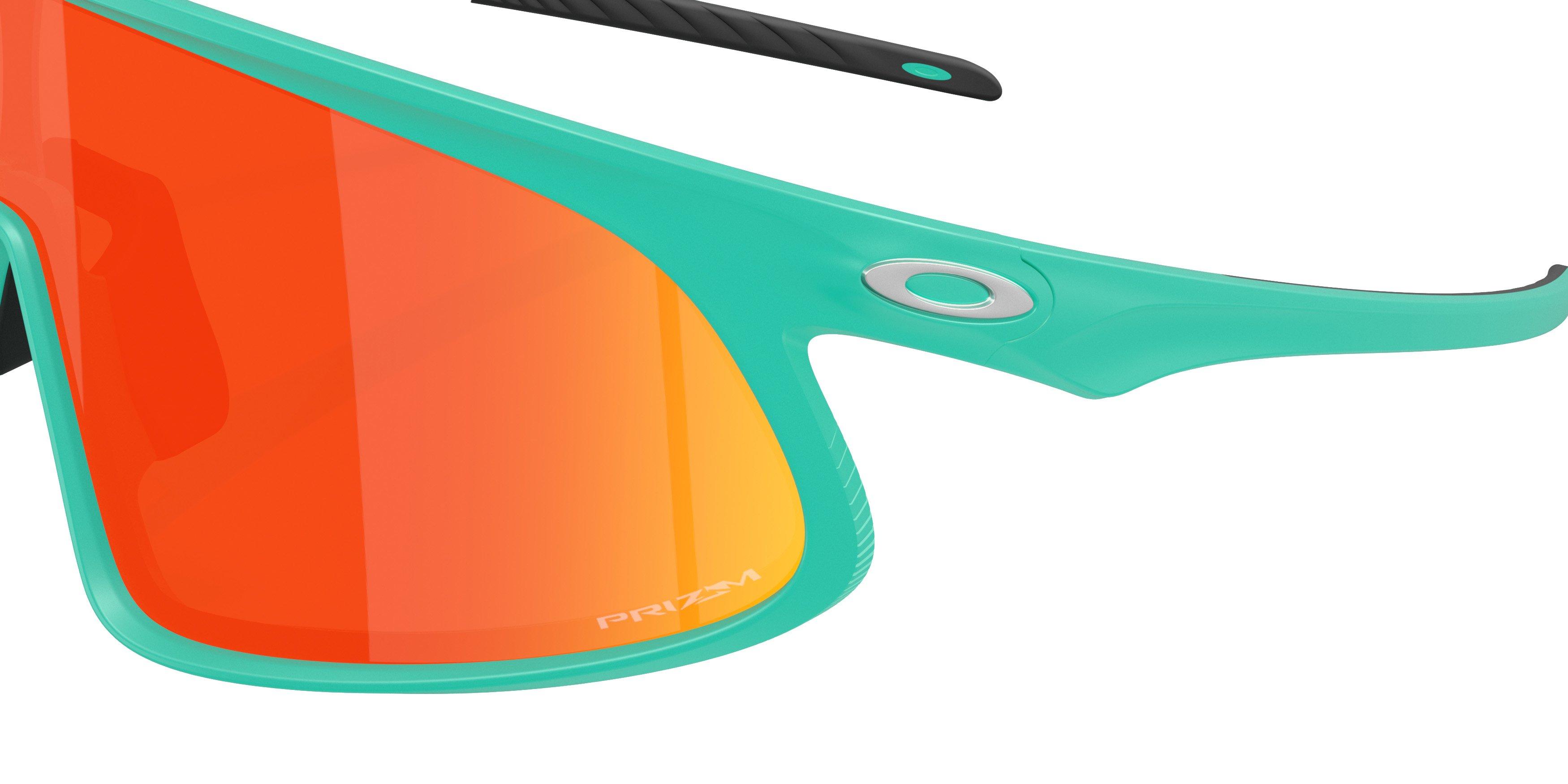 Oakley RSLV Prizm Ruby Sunglasses - Matte Celeste - GREEN/RED Thumbnail View 5
