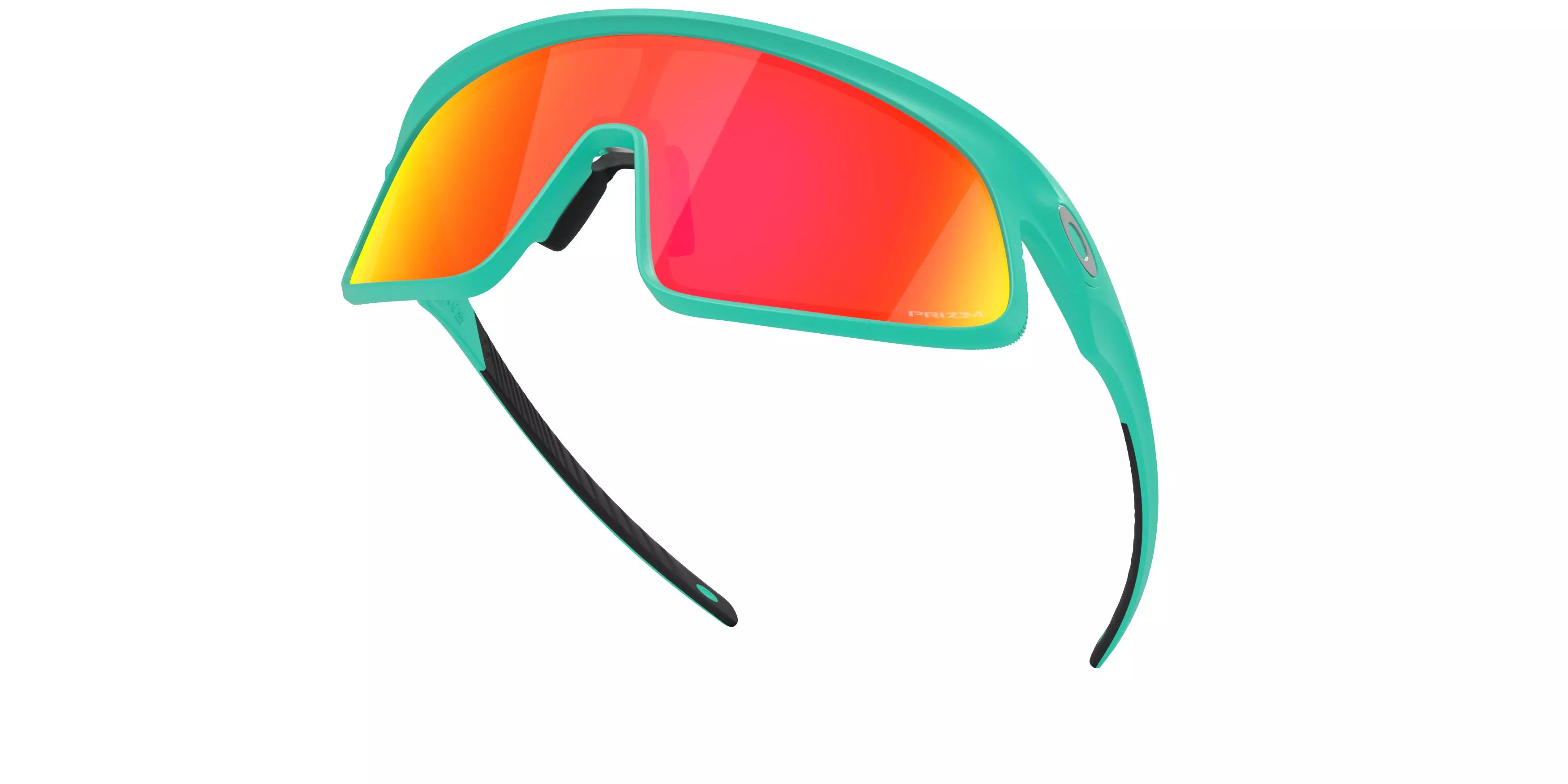 Oakley RSLV Prizm Ruby Sunglasses - Matte Celeste - GREEN/RED