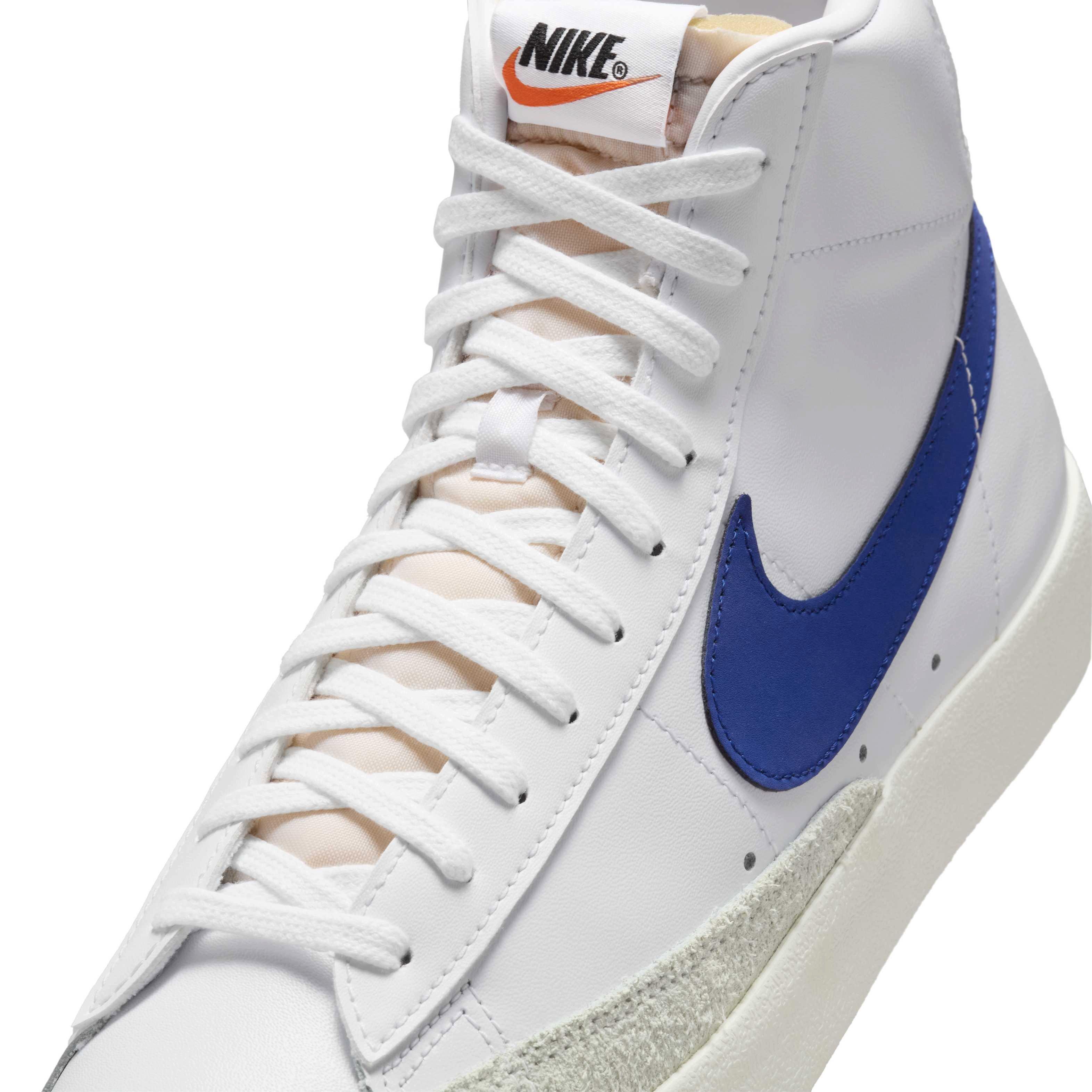 Nike Blazer Mid '77 Vintage "White/Summit White/Sail/Deep Royal Blue" Men's Shoe - WHITE/WHITE/SAIL/ROYAL Thumbnail View 7
