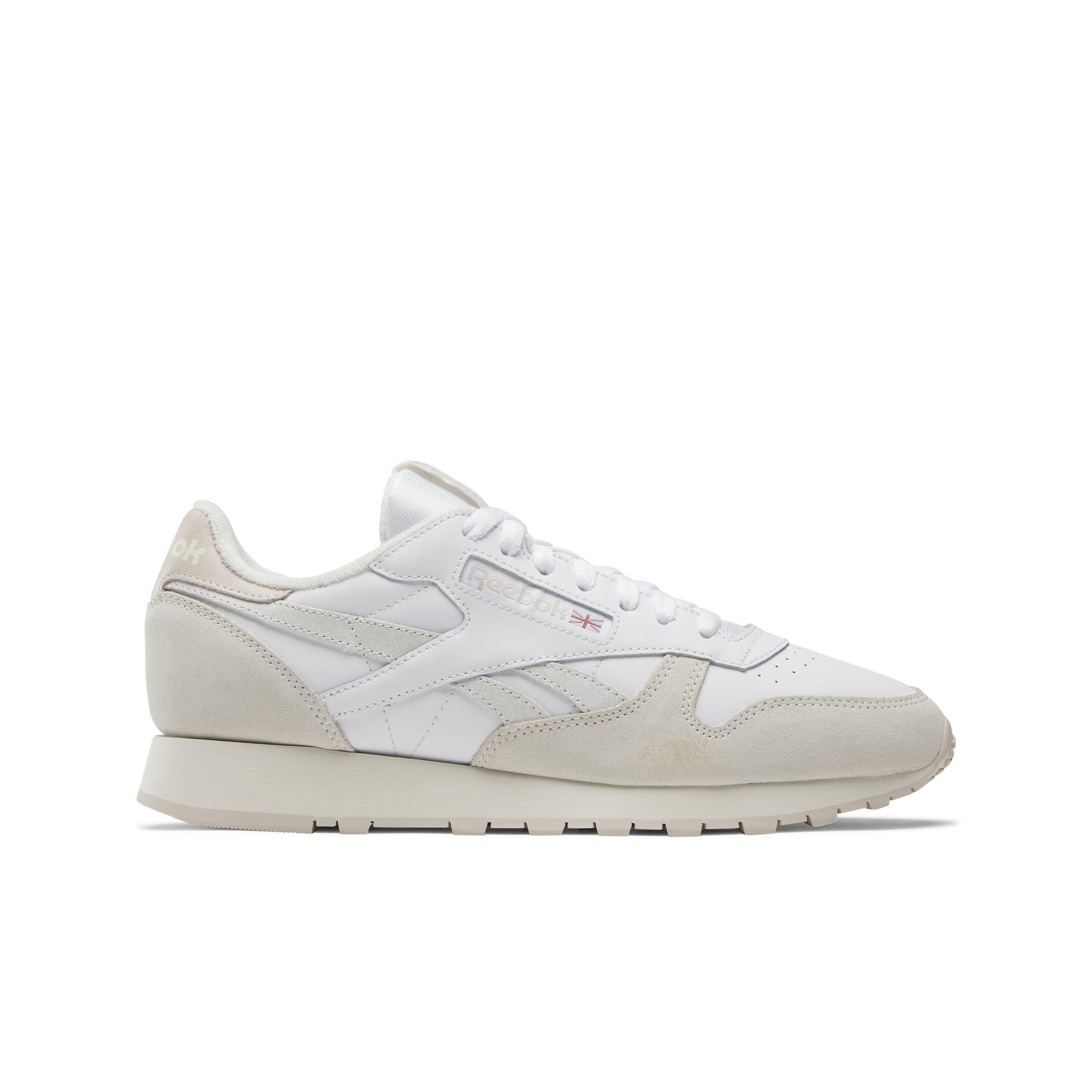 Reebok Classic Leather "White/Chalk/Stucco" Unisex Shoe - WHITE/CHALK/STUCCO Thumbnail View 1