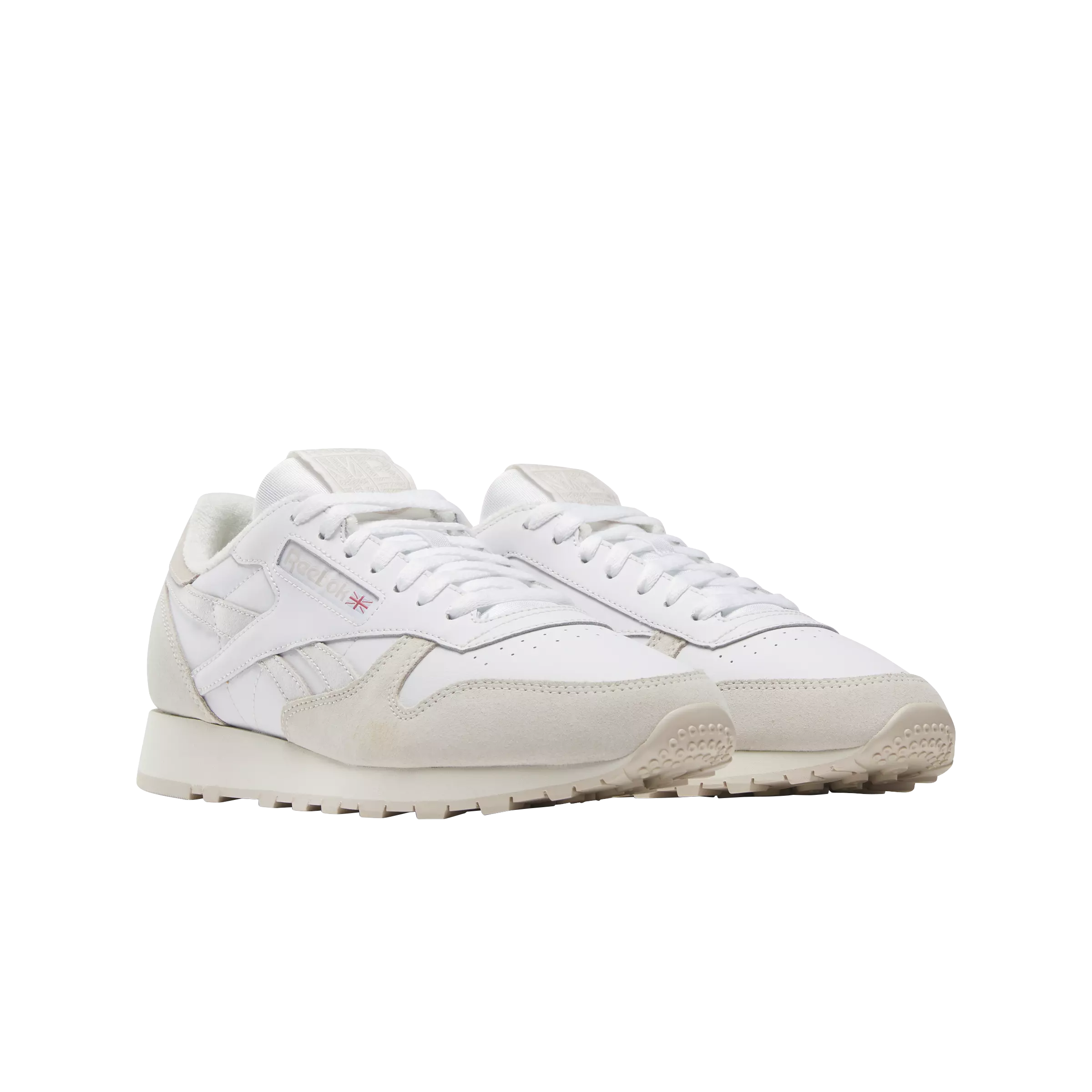 Reebok Classic Leather "White/Chalk/Stucco" Unisex Shoe - WHITE/CHALK/STUCCO