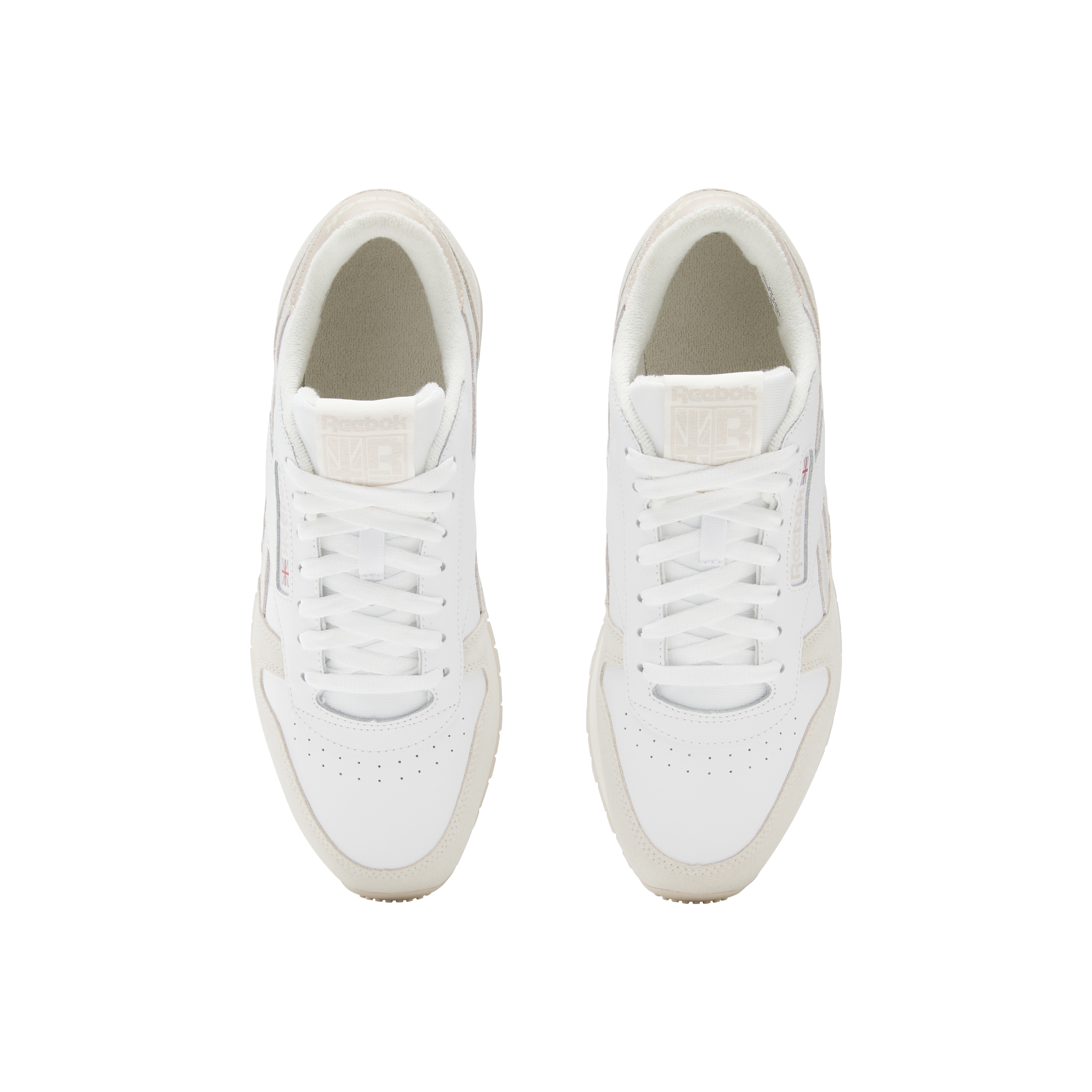 Reebok Classic Leather "White/Chalk/Stucco" Unisex Shoe - WHITE/CHALK/STUCCO Thumbnail View 4