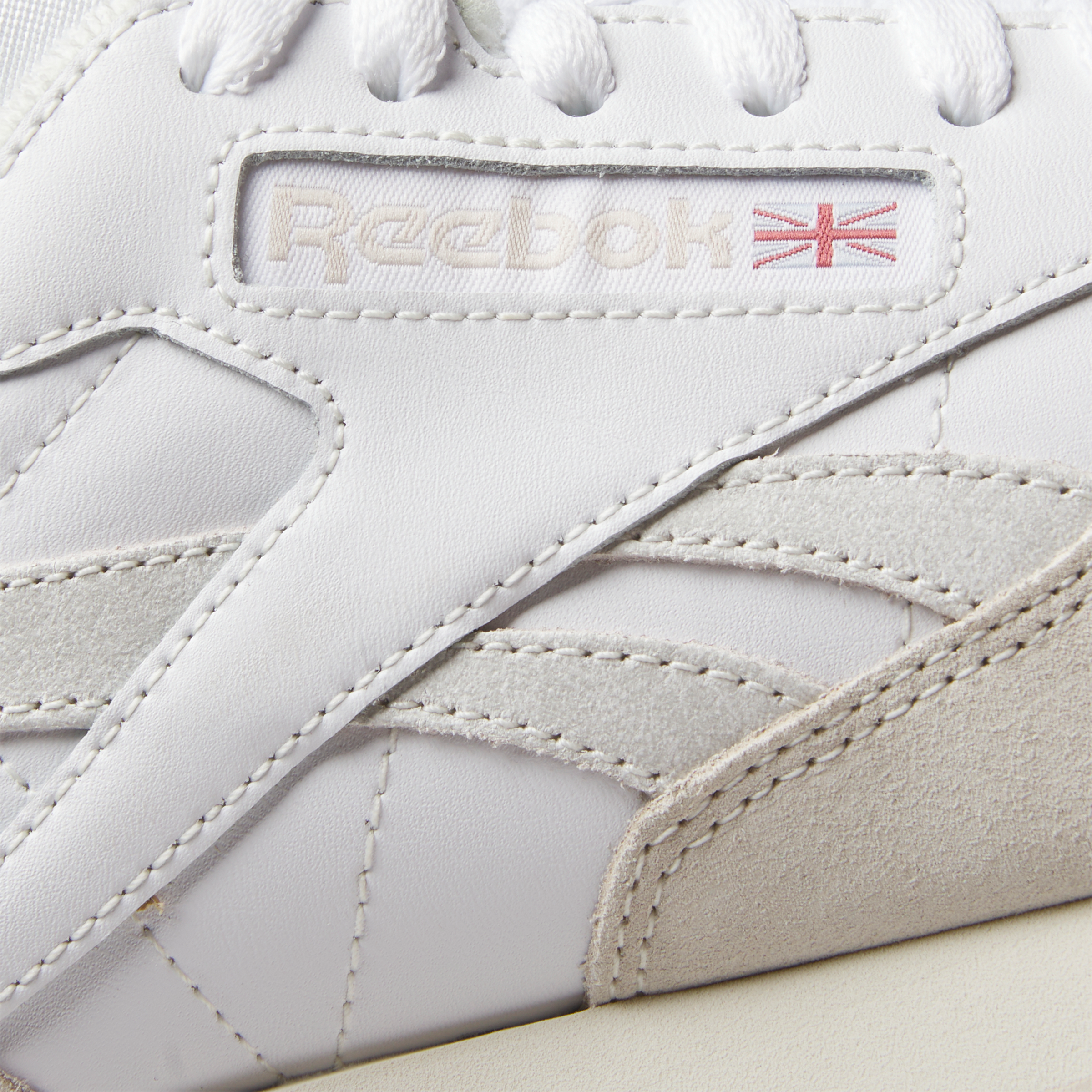 Reebok Classic Leather "White/Chalk/Stucco" Unisex Shoe - WHITE/CHALK/STUCCO Thumbnail View 7