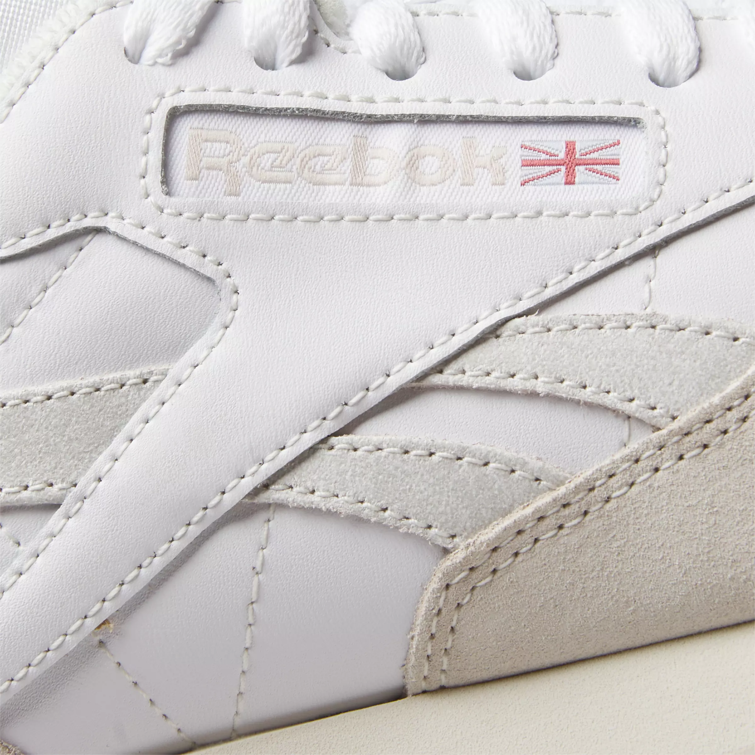 Reebok Classic Leather "White/Chalk/Stucco" Unisex Shoe - WHITE/CHALK/STUCCO