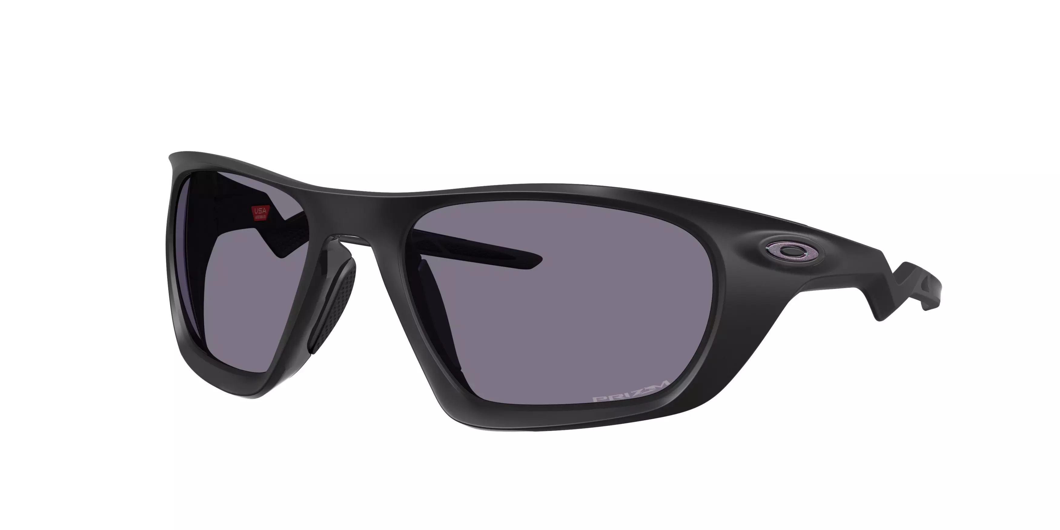 Oakley Lateralis Prizm Grey Sunglasses - Matte Black Ink - BLACK/GREY