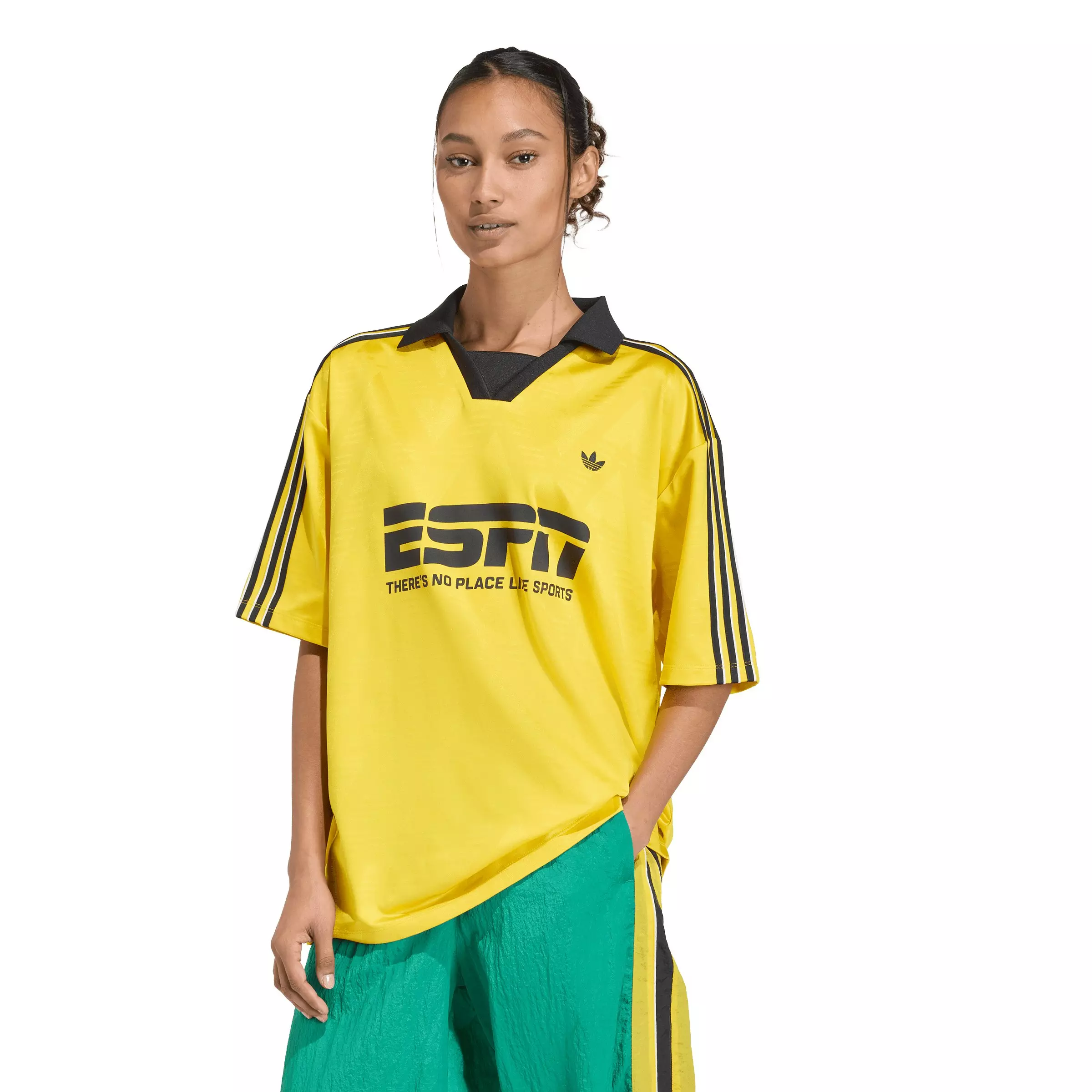 adidas Originals Women's Football Jersey Sponsor - Yellow - YELLOW