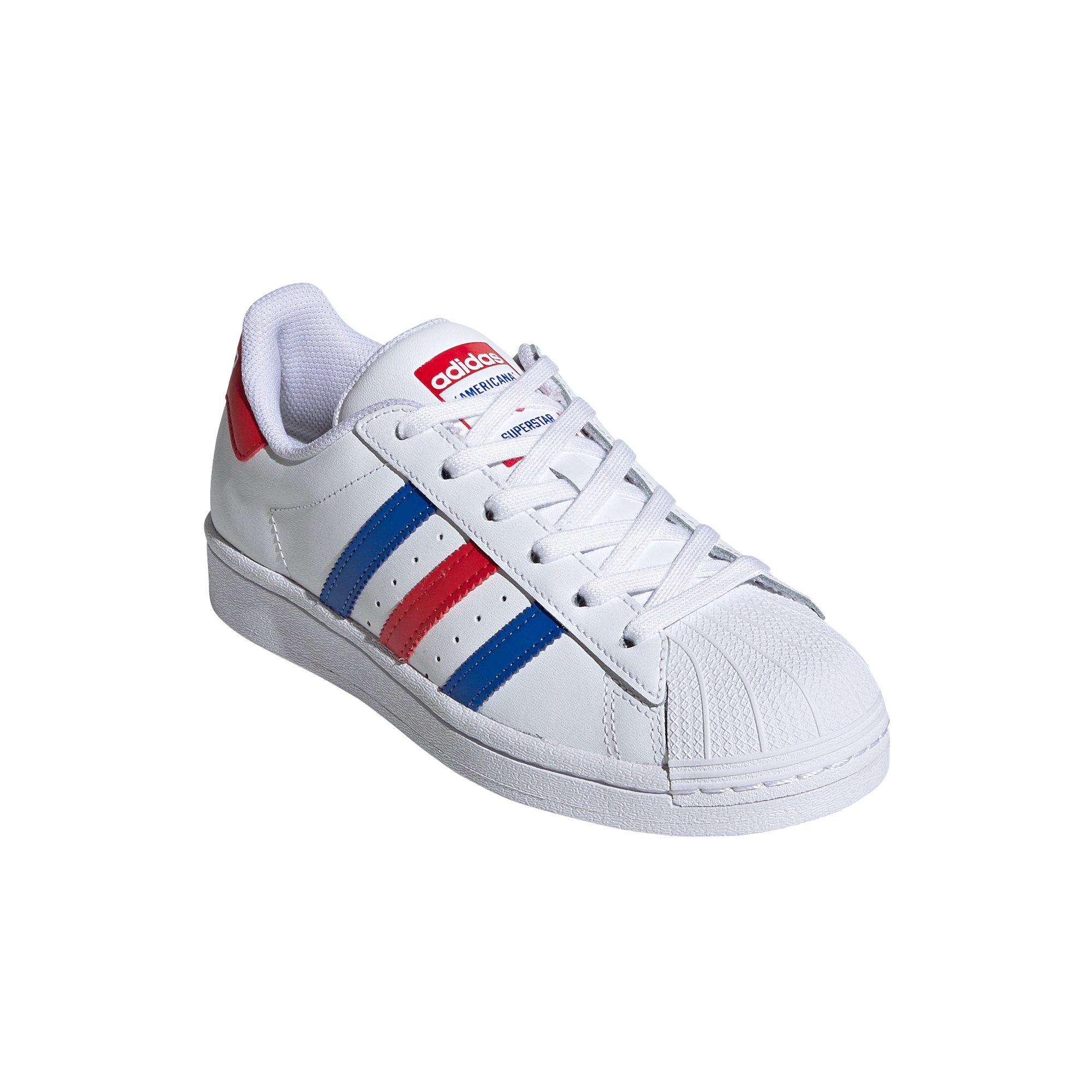 Opblazen Europa Het begin adidas Superstar "Ftwr White/Blue/Team Red" Grade School Boys' Shoe