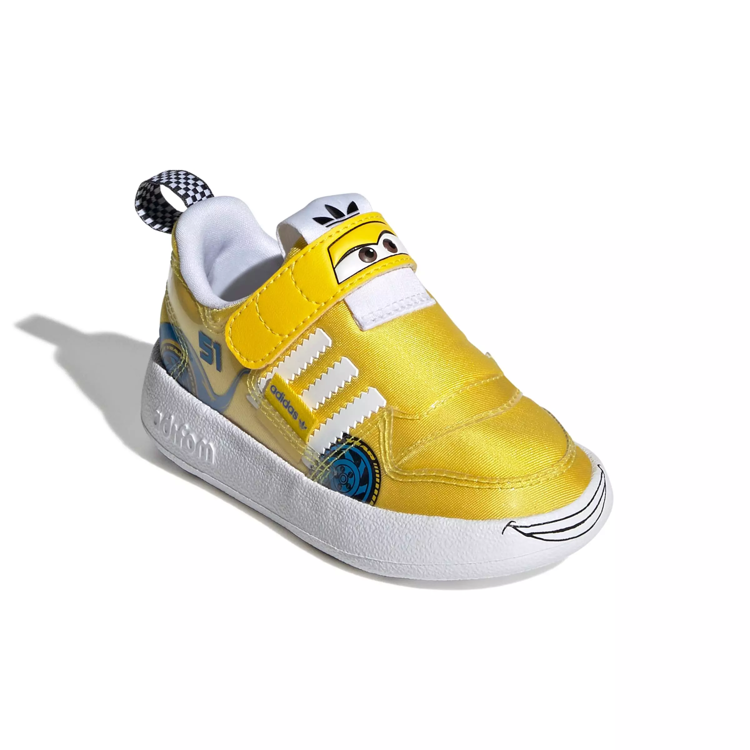 adidas Pixar Cars Adifom Forum 360 "Yellow/Blue/White" Infant Boys' Shoe - YELLOW/BLUE/WHITE