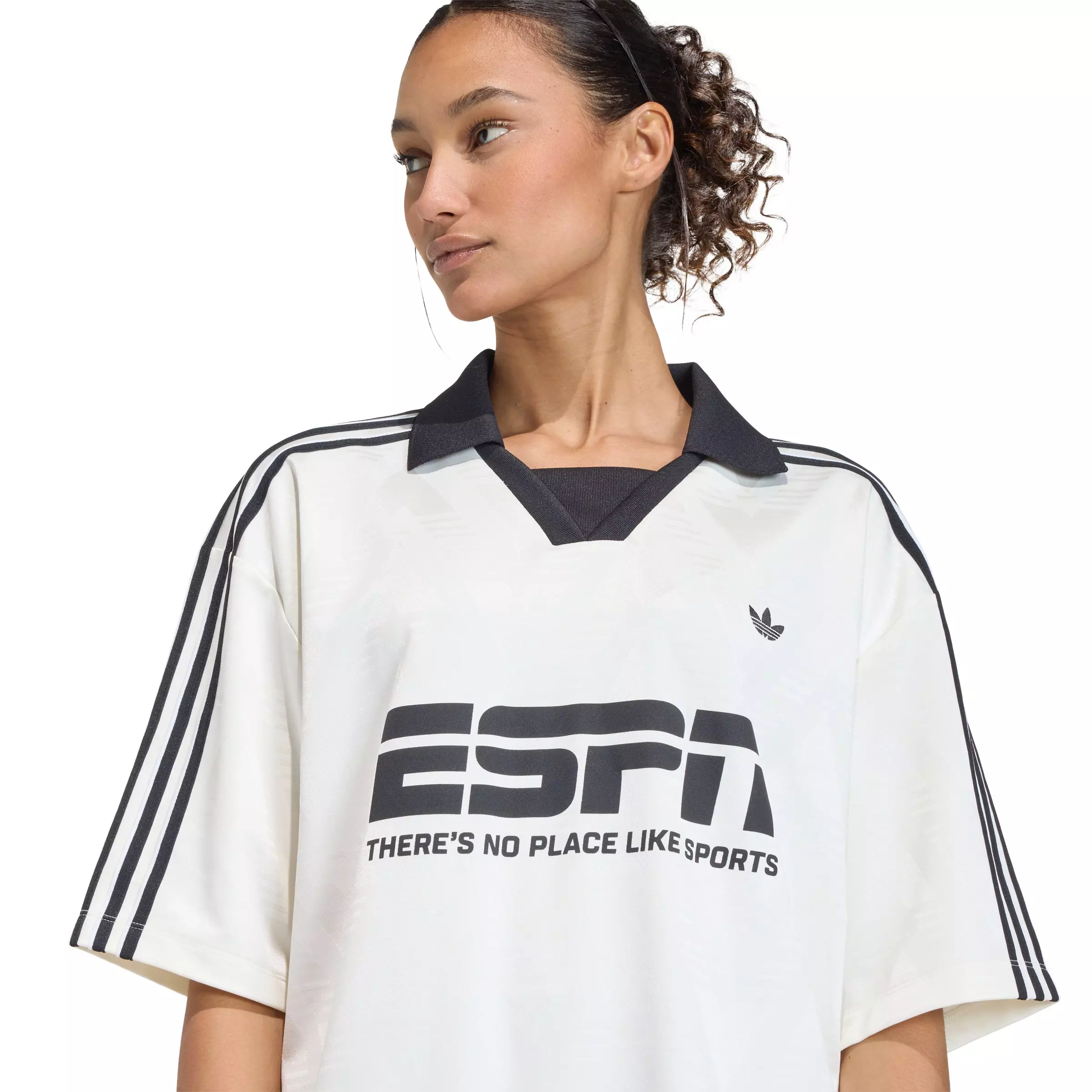 adidas Originals Women's Football Jersey Sponsor - Off-White - OFF-WHITE