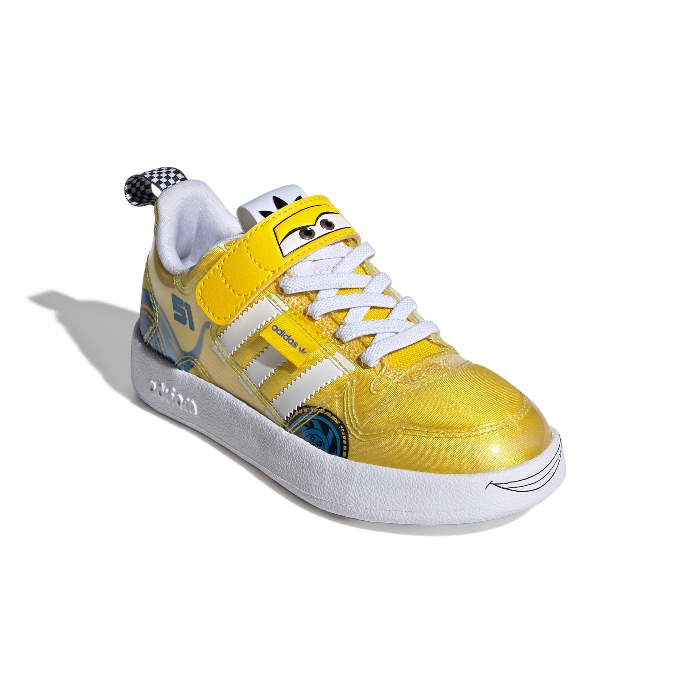 adidas Pixar Cars Adifom Forum 360 Preschool Boys' "Yellow/Blue/White" Shoe