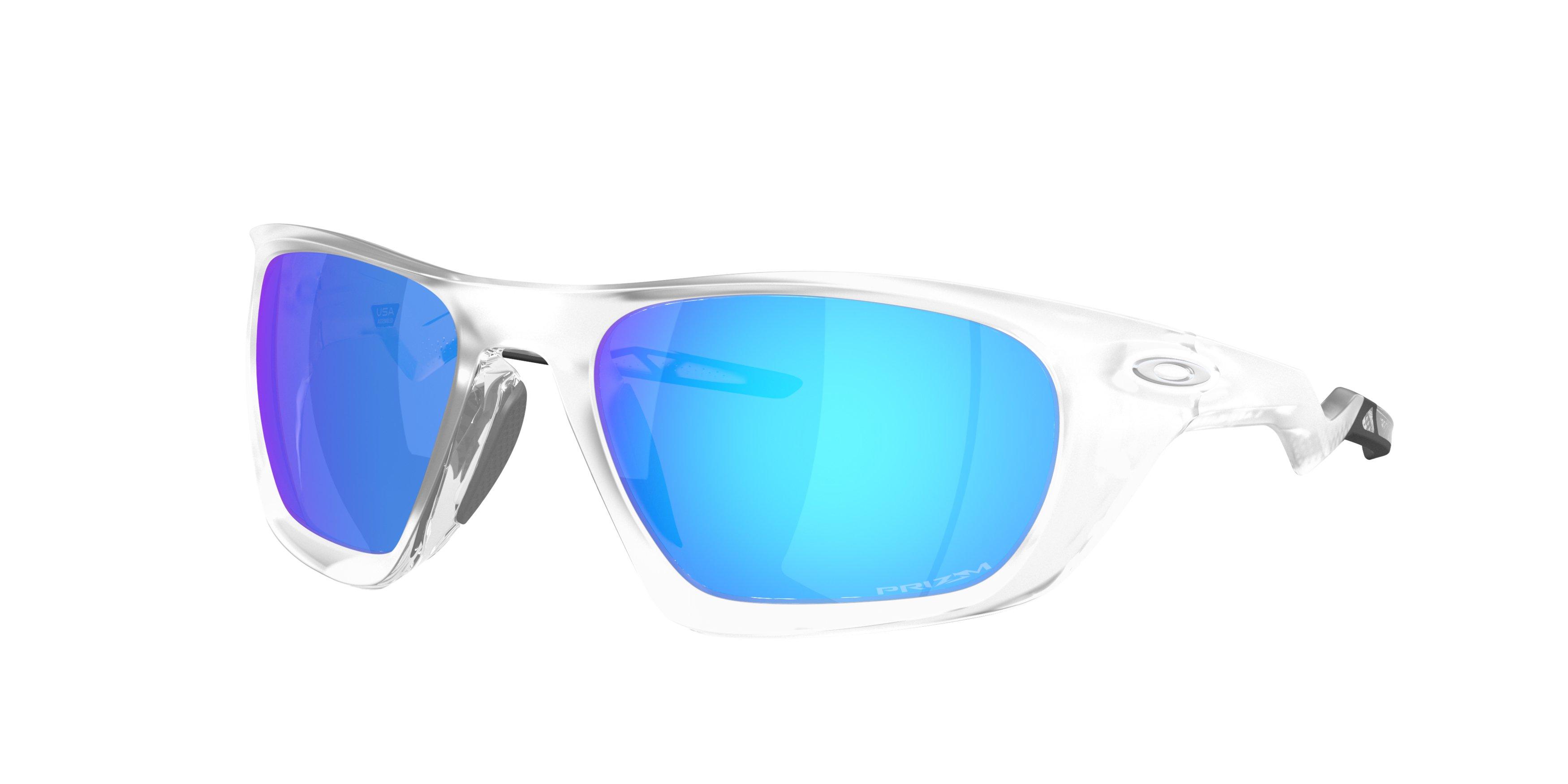 Oakley Lateralis Prizm Sapphire Sunglasses - Matte Clear - CLEAR/BLUE Thumbnail View 1