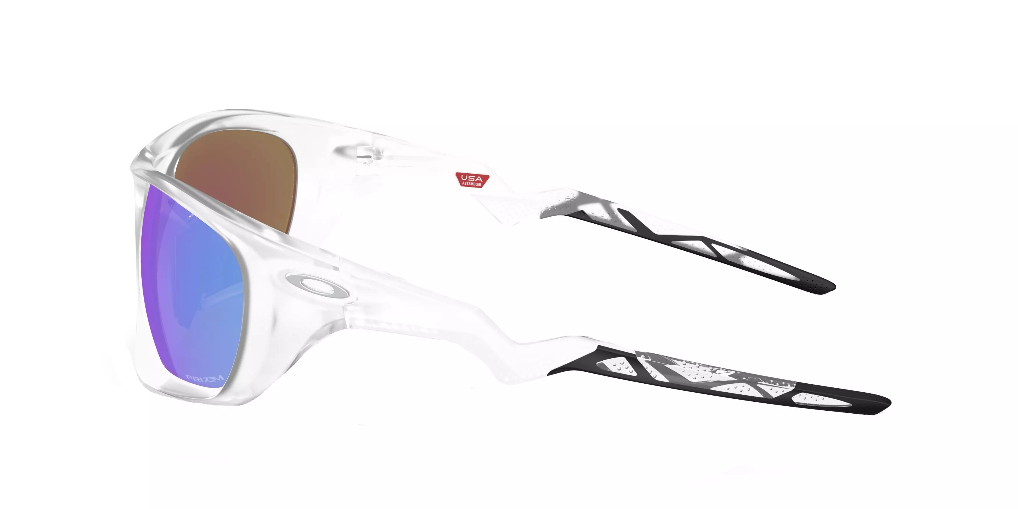 Oakley Lateralis Prizm Sapphire Sunglasses - Matte Clear - CLEAR/BLUE