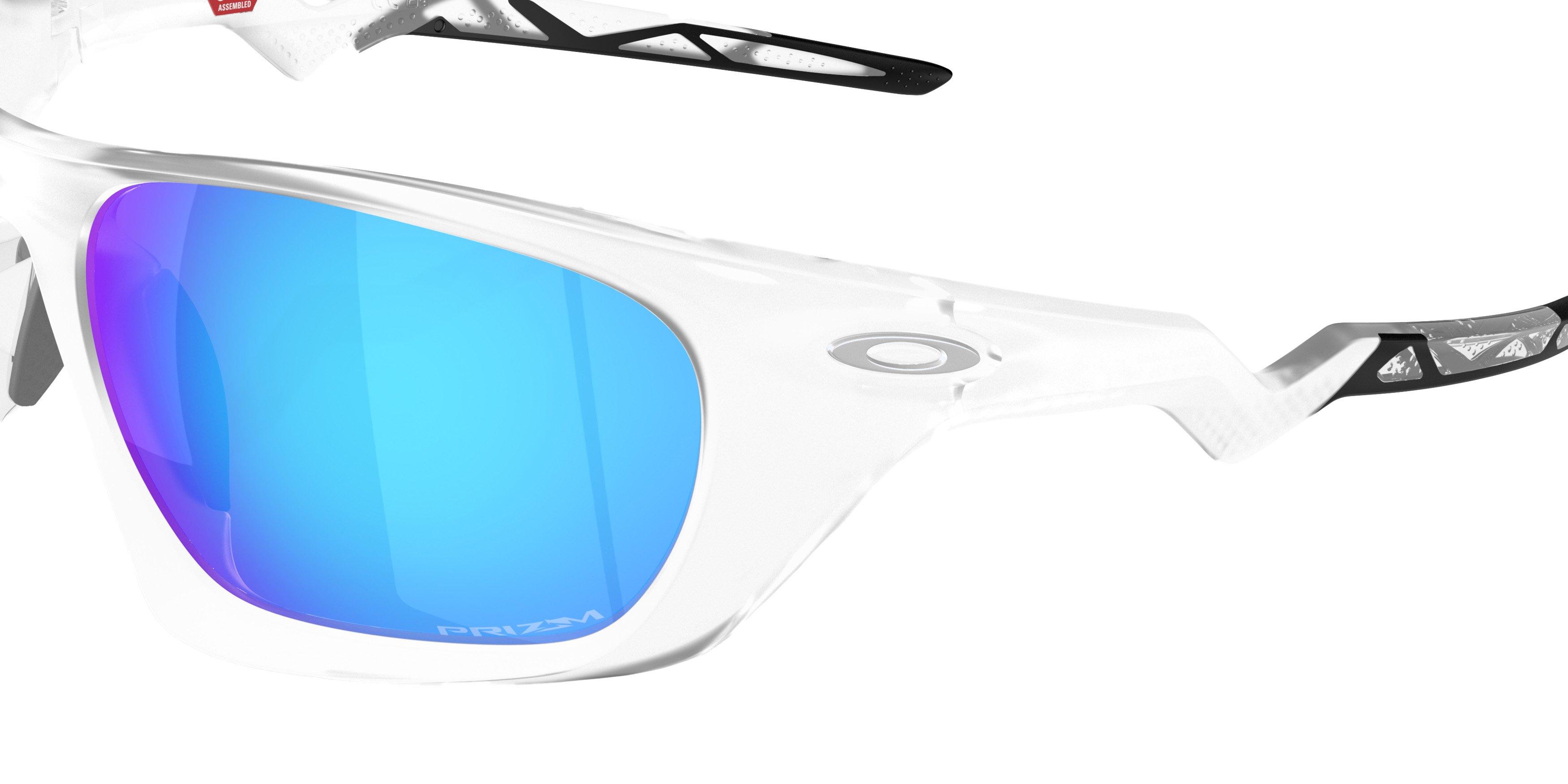 Oakley Lateralis Prizm Sapphire Sunglasses - Matte Clear - CLEAR/BLUE Thumbnail View 5