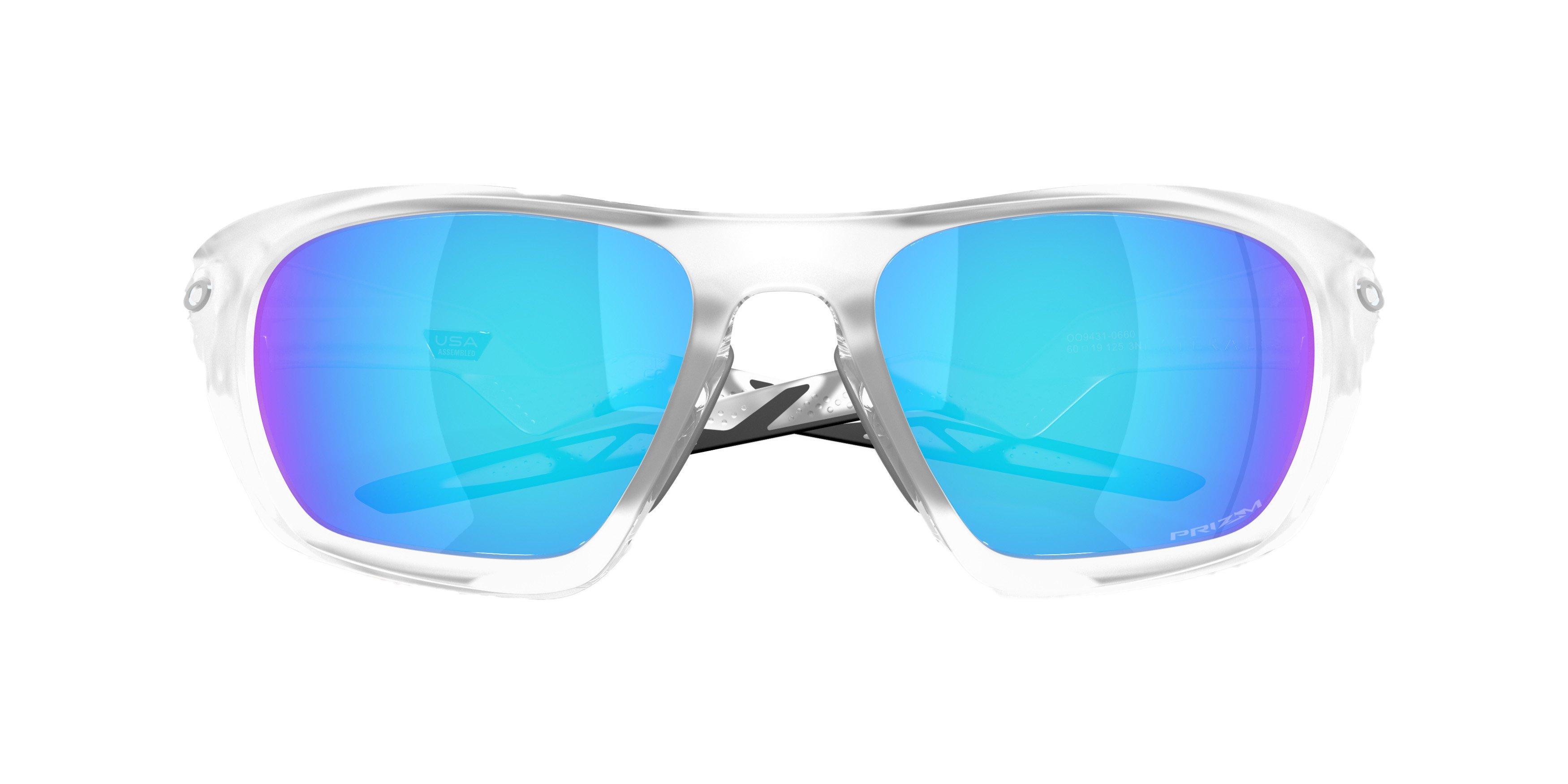 Oakley Lateralis Prizm Sapphire Sunglasses - Matte Clear - CLEAR/BLUE Thumbnail View 8