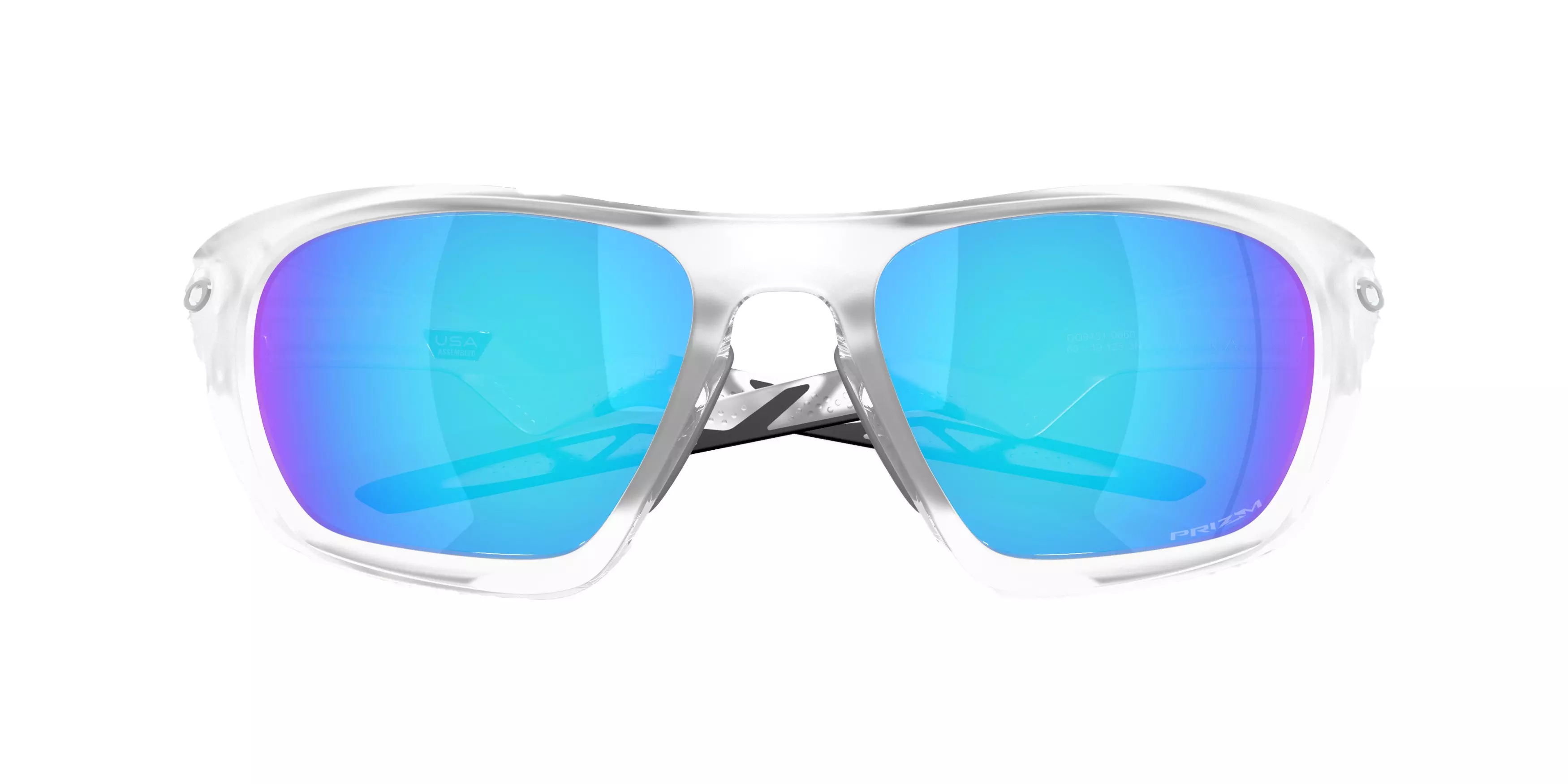 Oakley Lateralis Prizm Sapphire Sunglasses - Matte Clear - CLEAR/BLUE