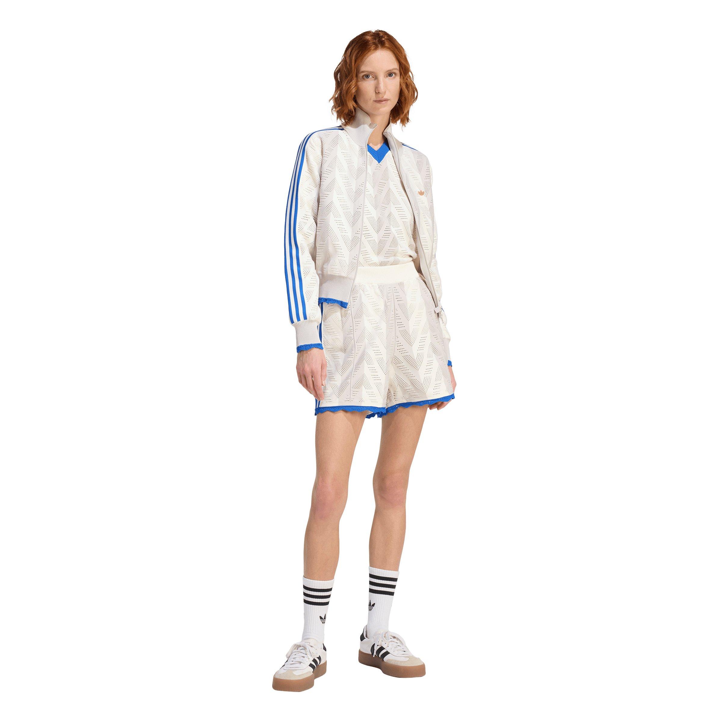 adidas Originals Women's Firebird Track Jacket - Off-White/Pearl - OFF-WHITE/PEARL Thumbnail View 5