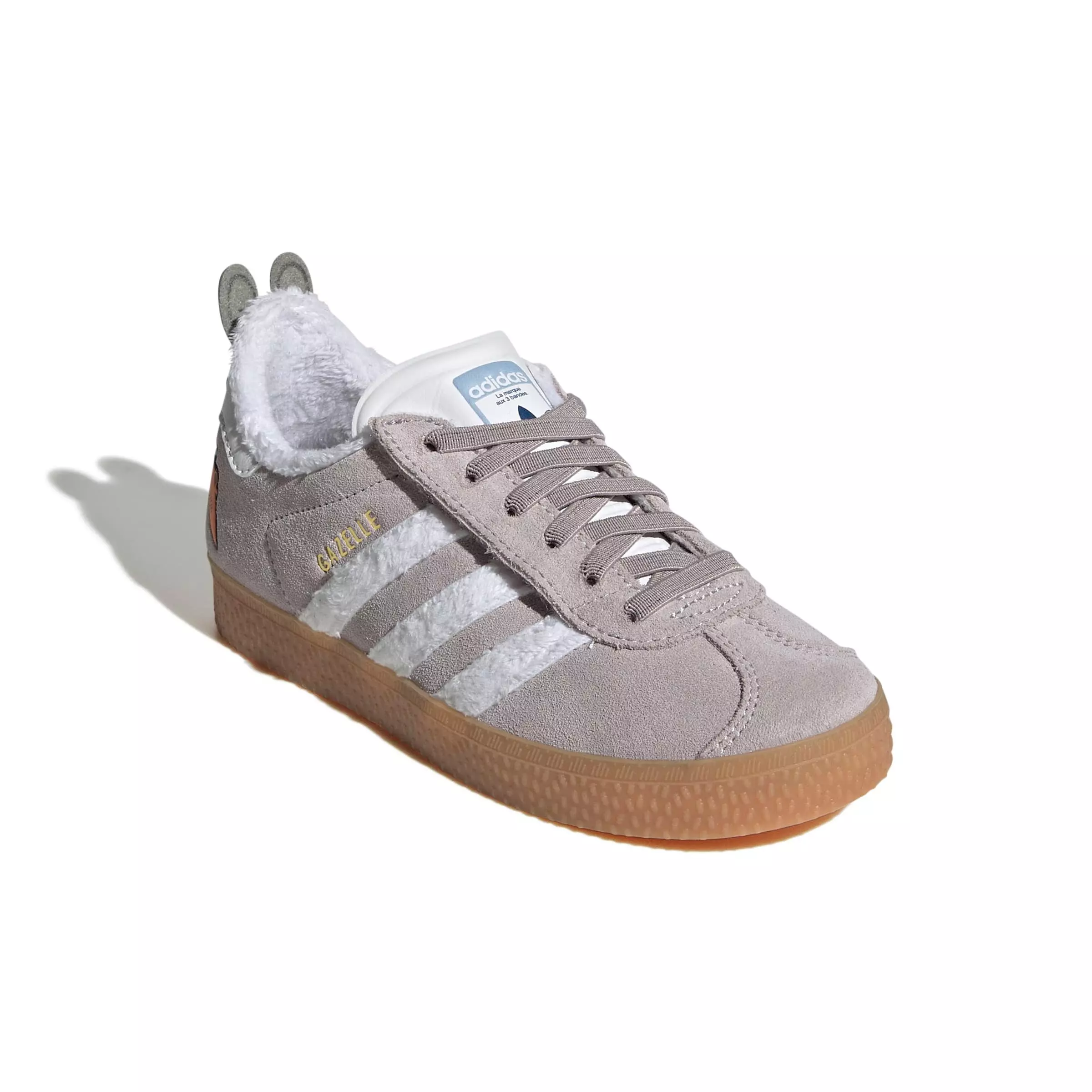 adidas Originals Disney Gazelle Comfort Closure "Ftwr White/Gum 2" Preschool Girls' Shoe - WHITE/GUM
