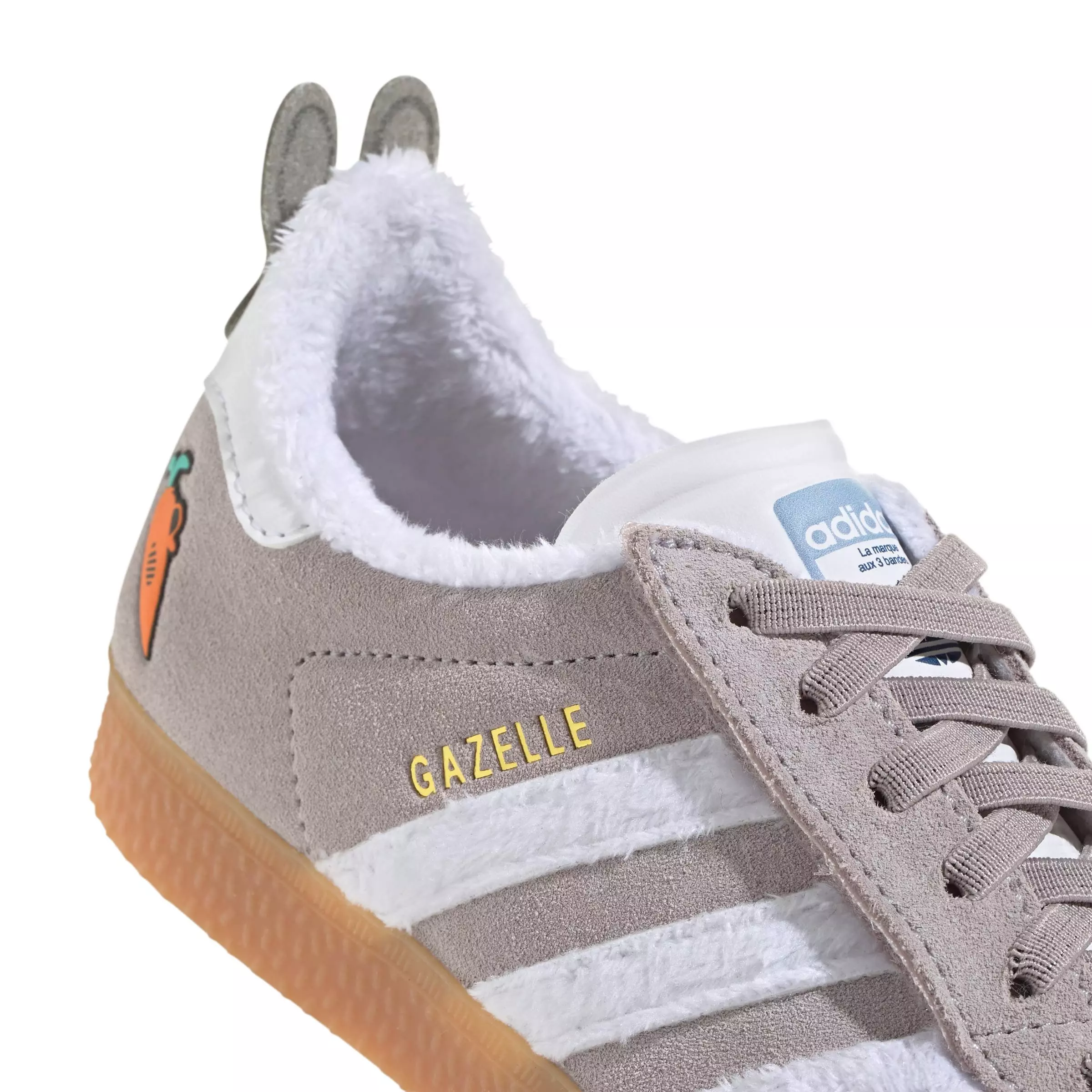adidas Originals Disney Gazelle Comfort Closure "Ftwr White/Gum 2" Preschool Girls' Shoe - WHITE/GUM